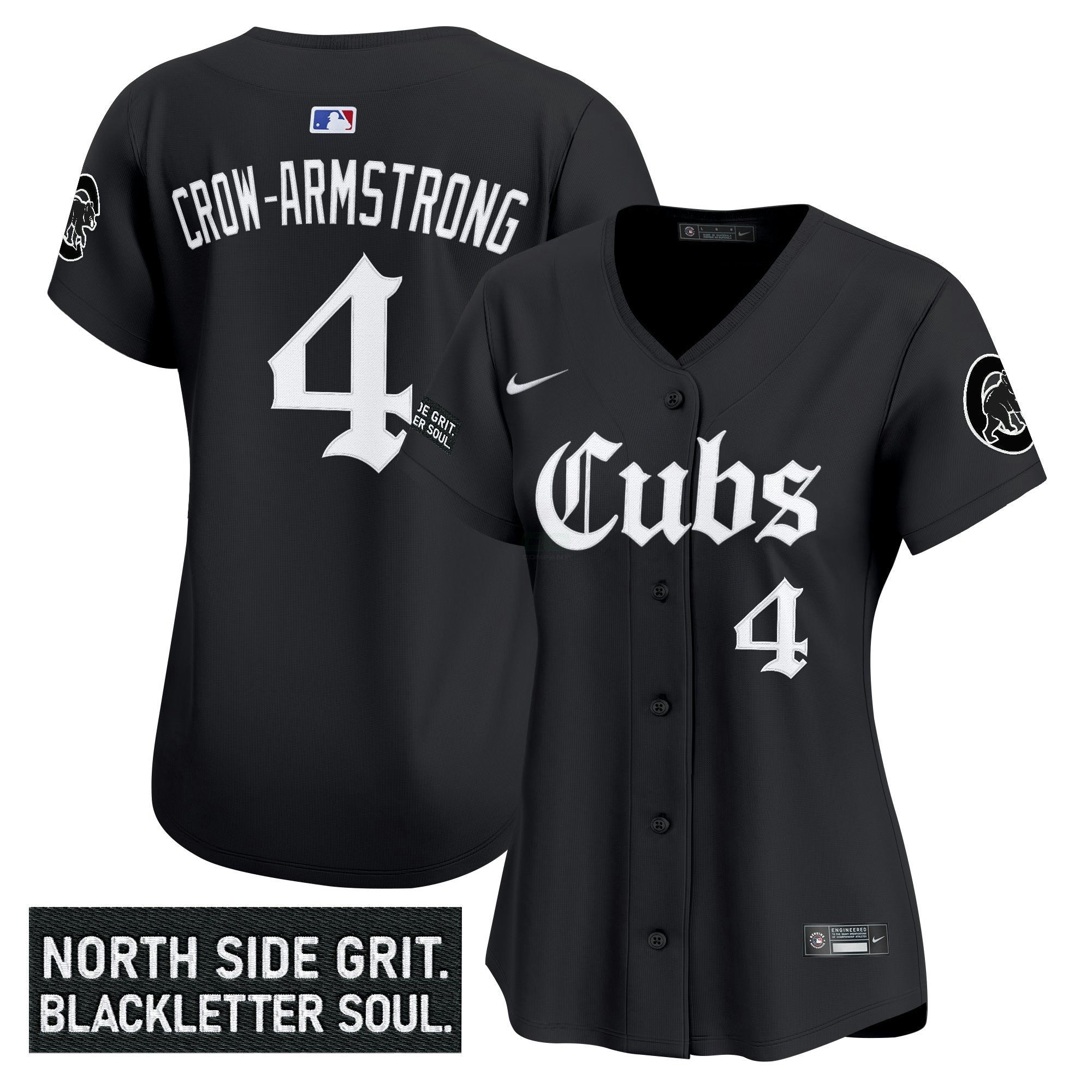 Camisa MLB Women’s Chicago ‘Gothic North Side Edition’ Vapor Premier Limited Jersey