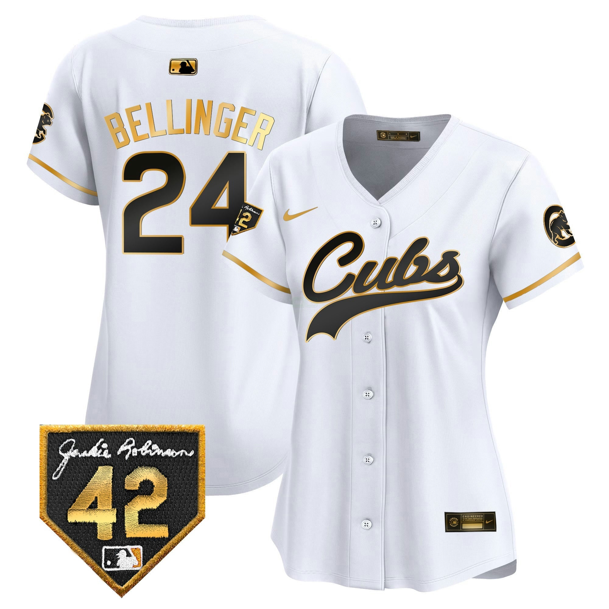 Camisa MLB Women’s Chicago Jackie Robinson Patch Vapor Premier Limited Jersey