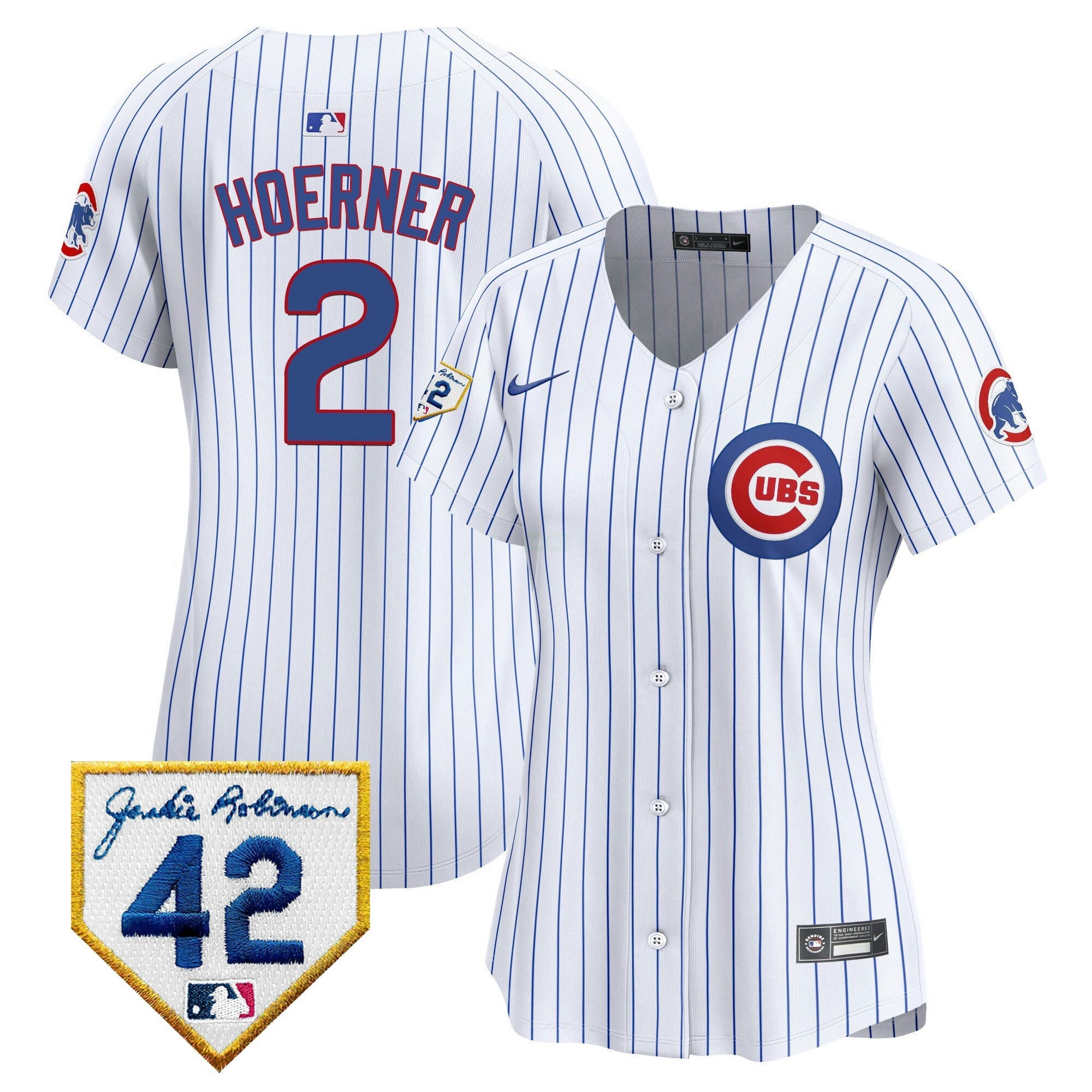 Camisa MLB Women’s Chicago Jackie Robinson Patch Vapor Premier Limited Jersey