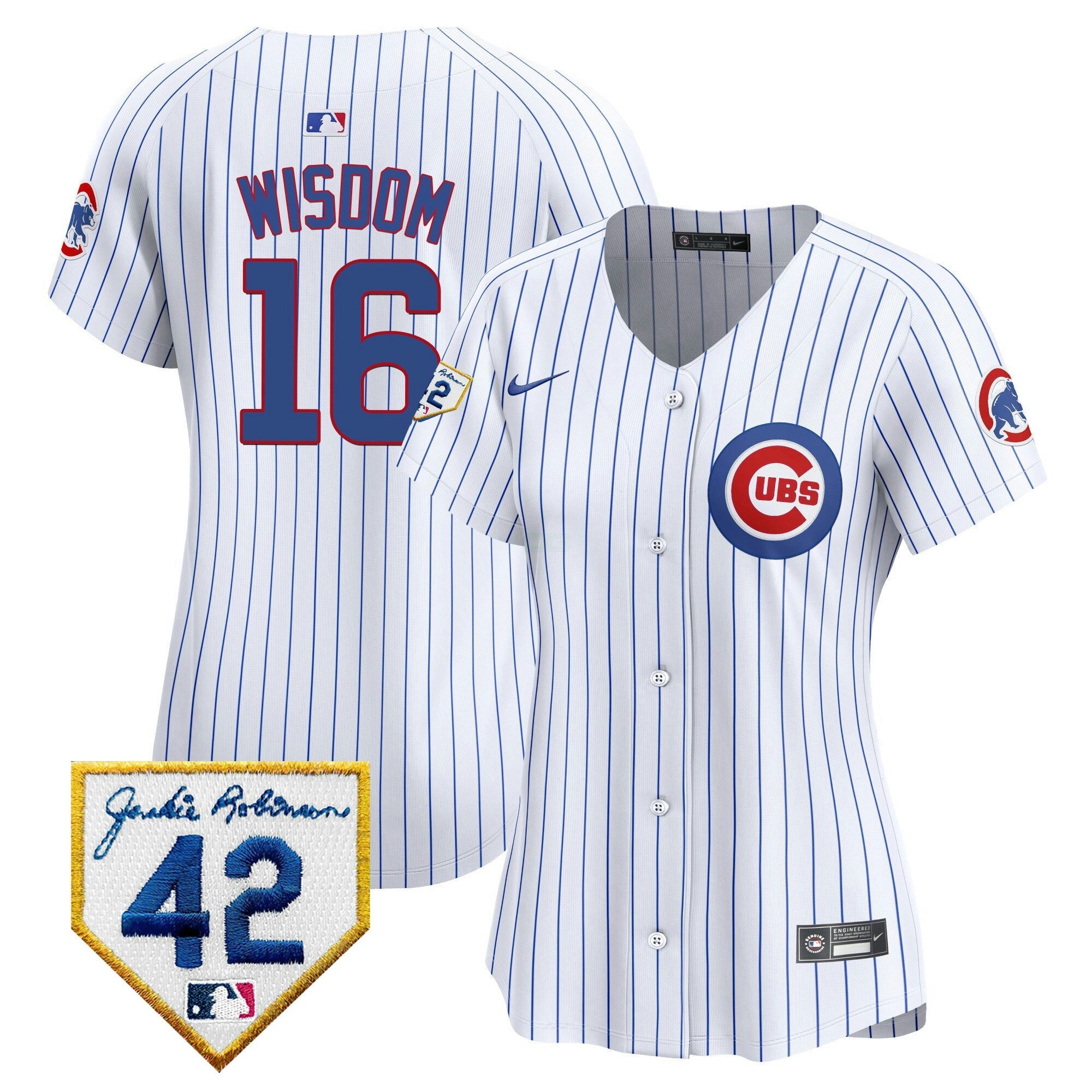 Camisa MLB Women’s Chicago Jackie Robinson Patch Vapor Premier Limited Jersey