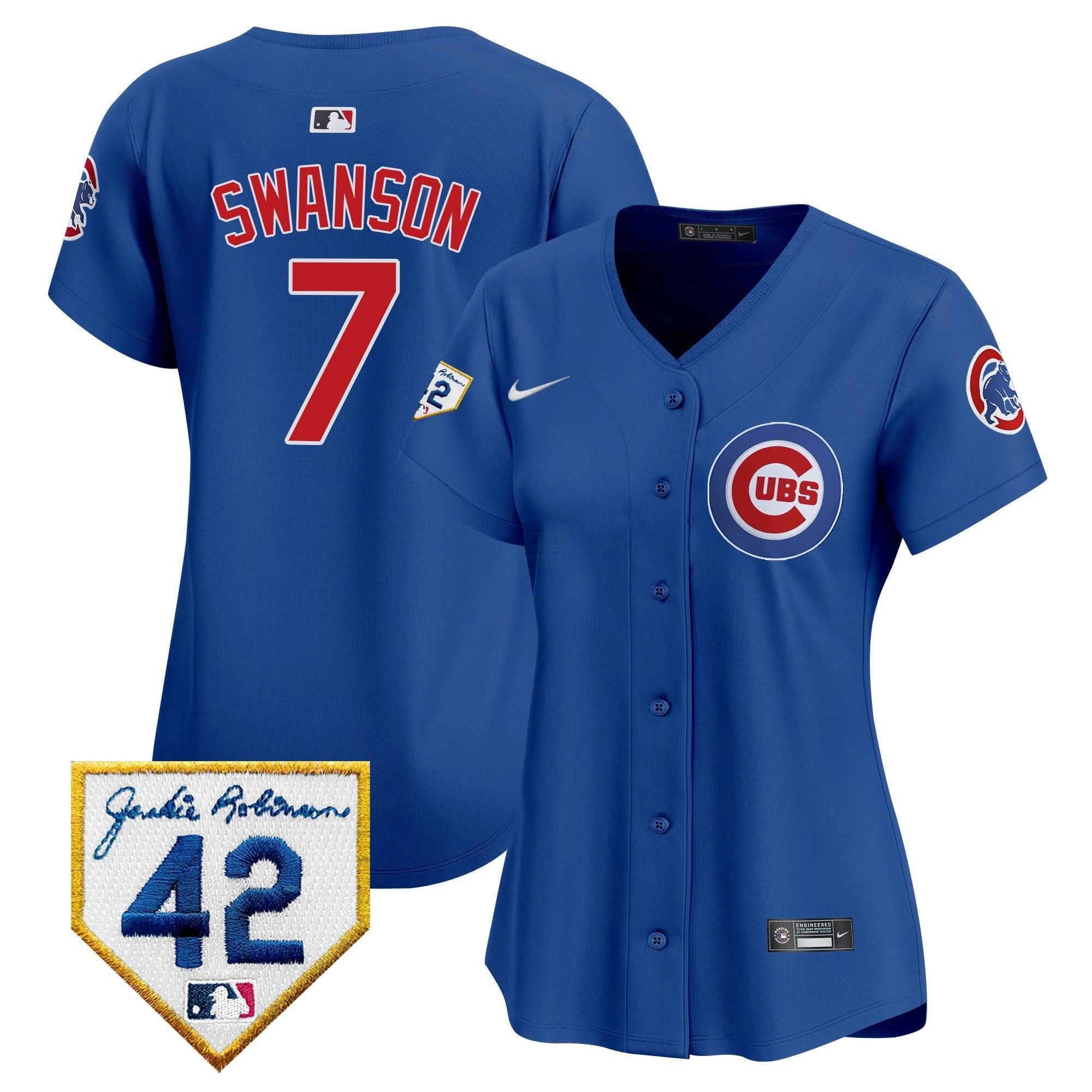 Camisa MLB Women’s Chicago Jackie Robinson Patch Vapor Premier Limited Jersey V2
