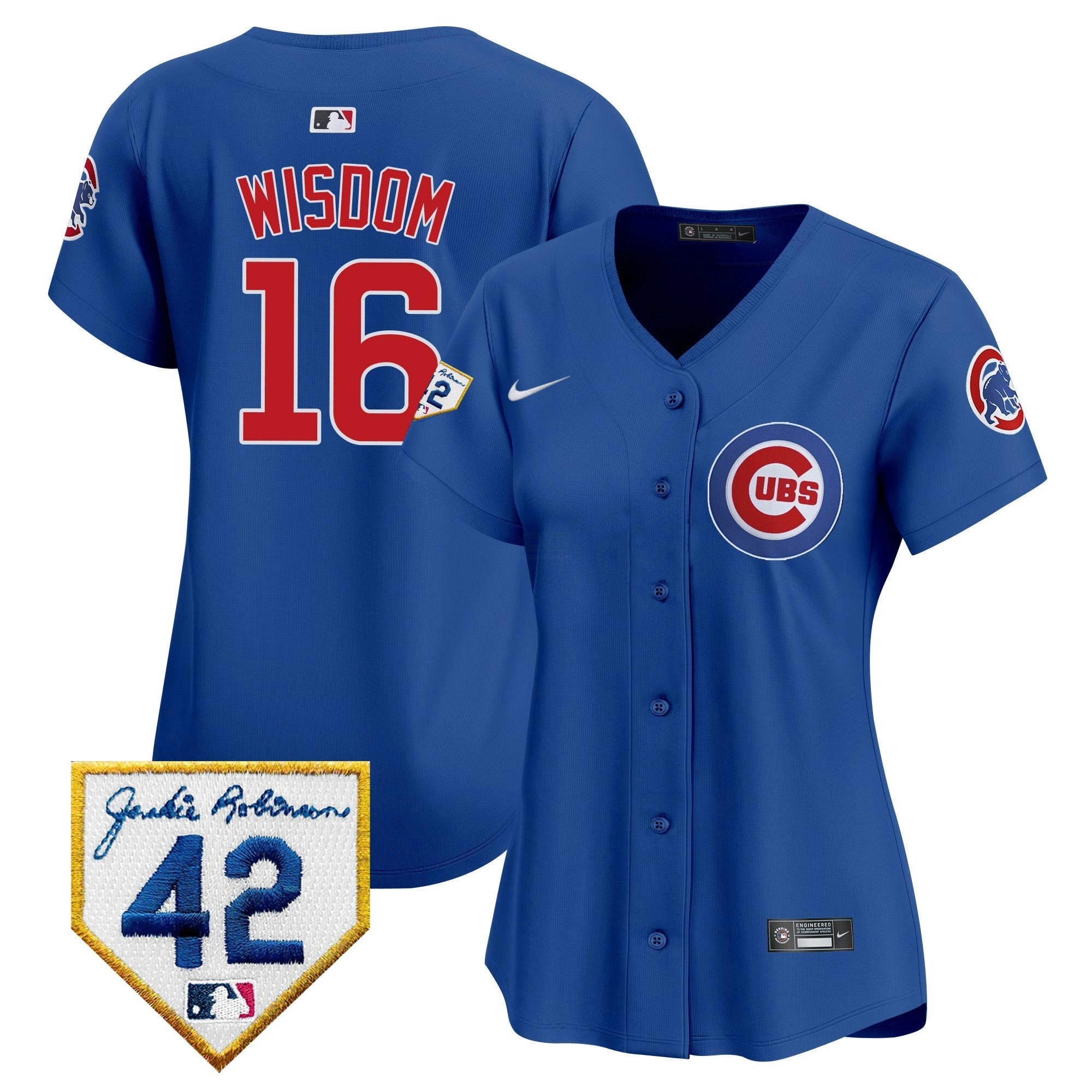 Camisa MLB Women’s Chicago Jackie Robinson Patch Vapor Premier Limited Jersey V2