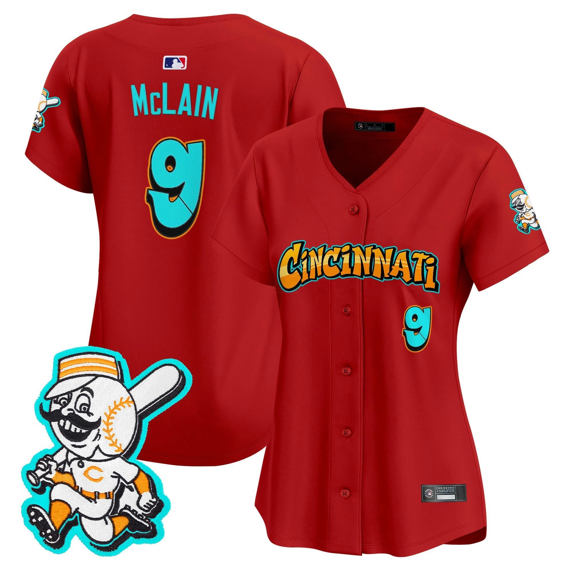 Camisa MLB Women’s Cincinnati ‘Graffiti Queen City Edition’ Vapor Premier Limited Jersey