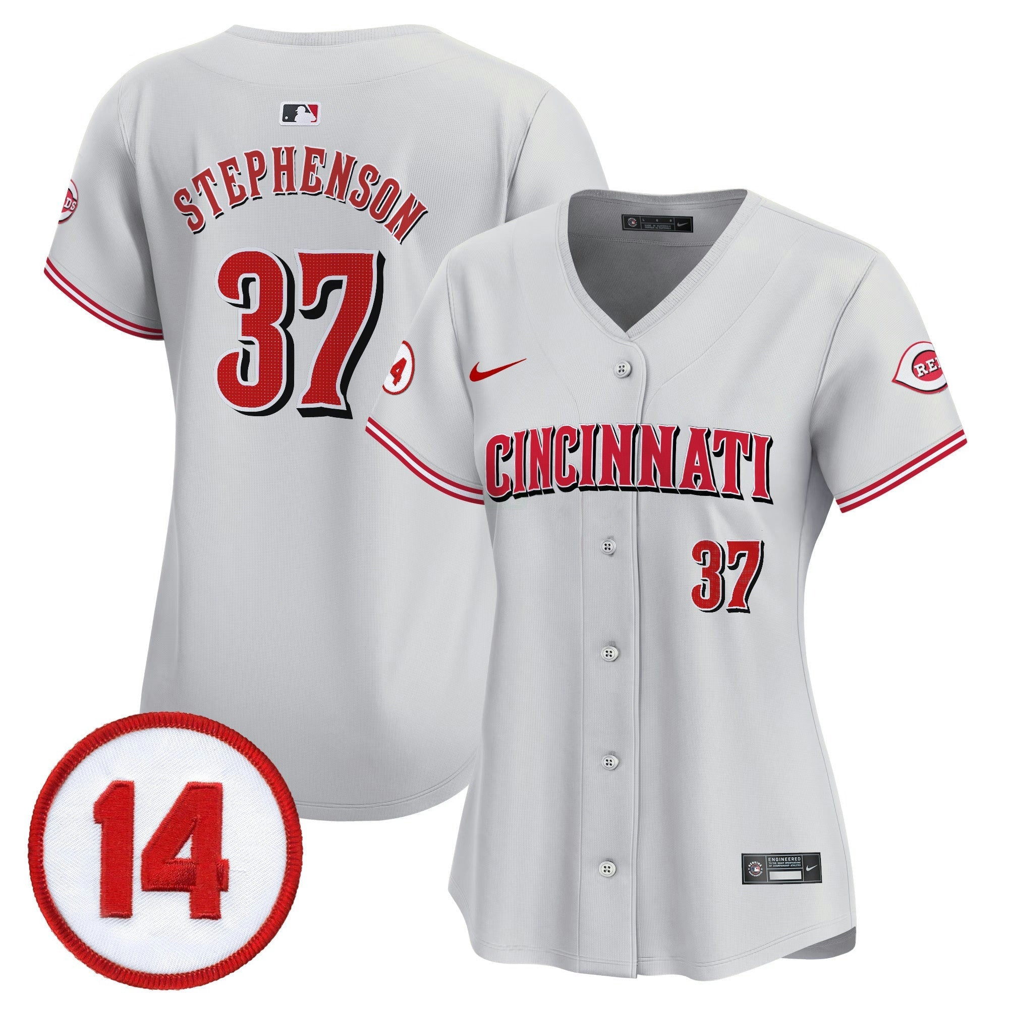 Camisa MLB Women’s Cincinnati Pete Rose Patch Vapor Premier Limited Jersey