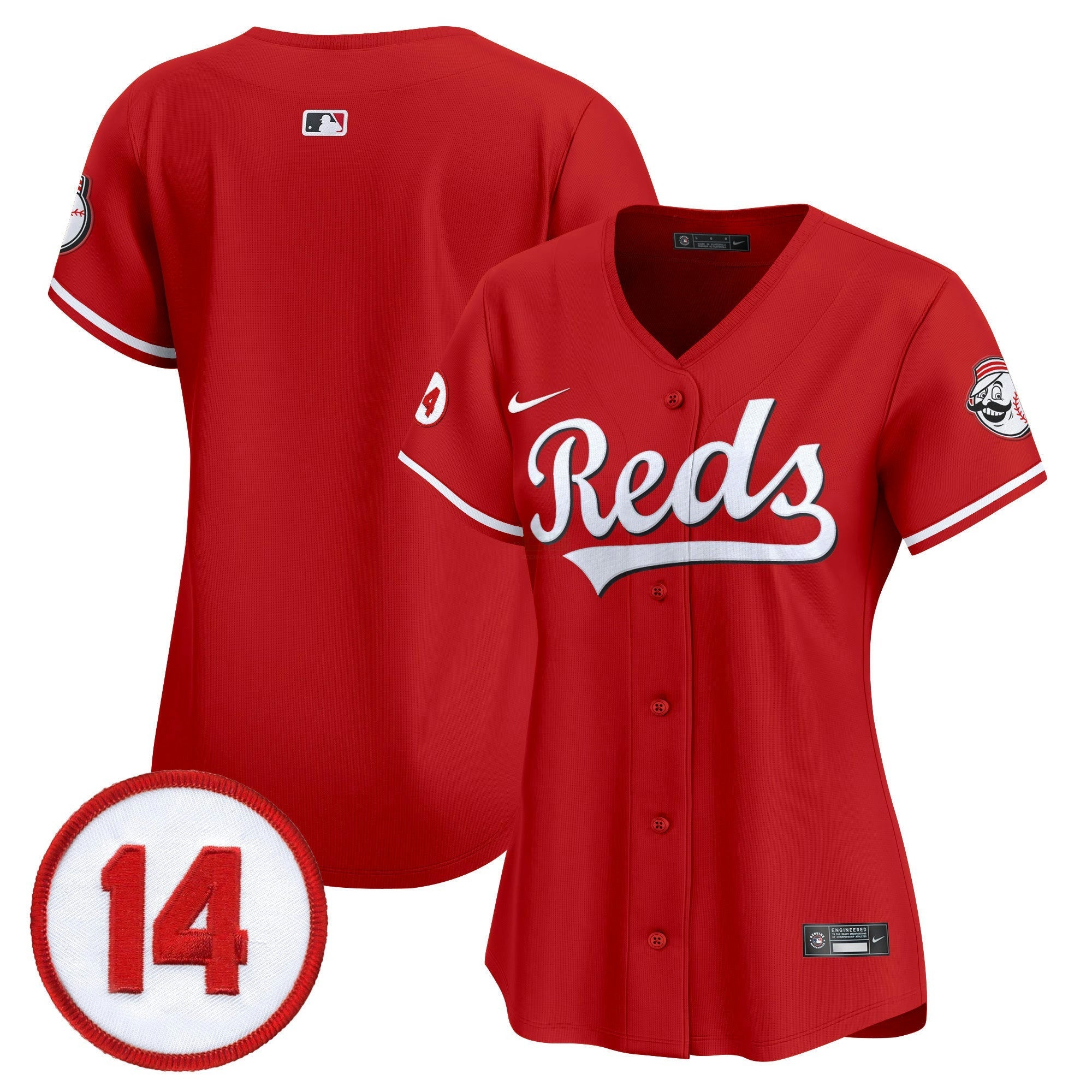 Camisa MLB Women’s Cincinnati Pete Rose Patch Vapor Premier Limited Jersey