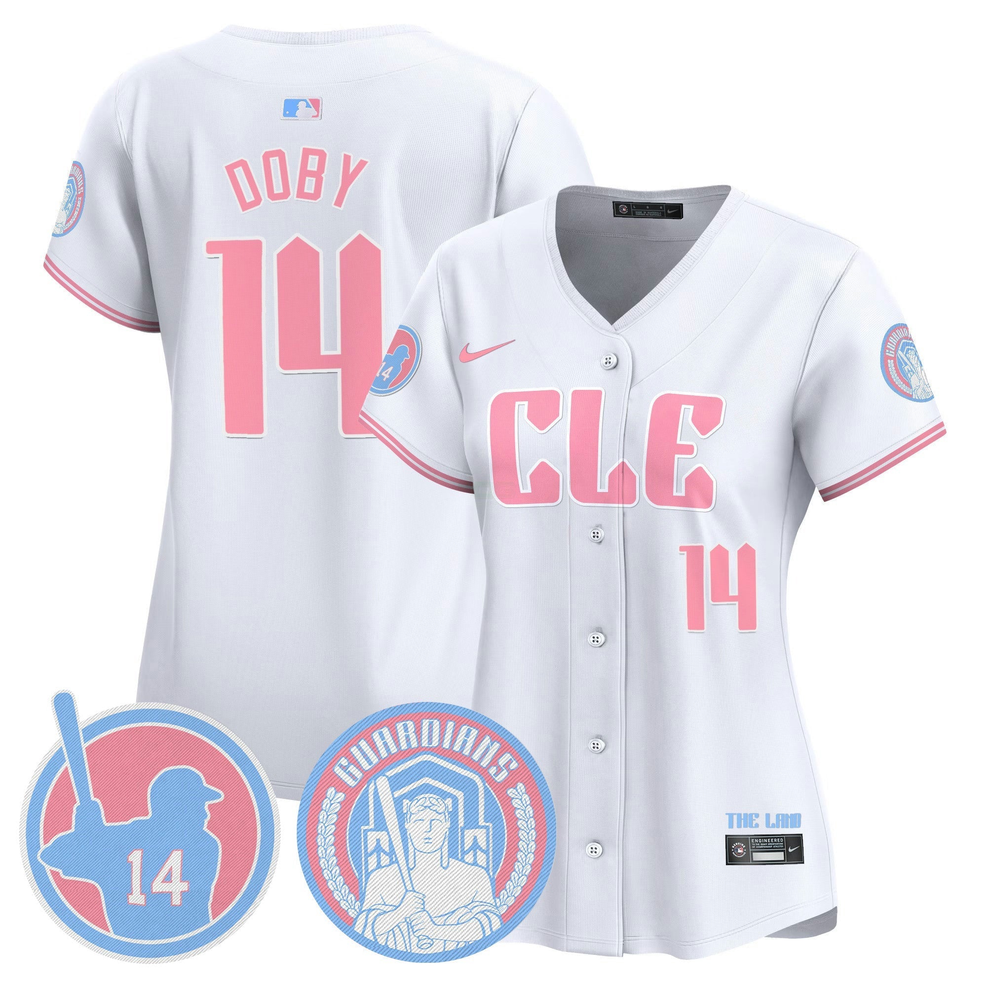 Camisa MLB Women’s Cleveland Bubblegum Pink Vapor Premier Limited Jersey