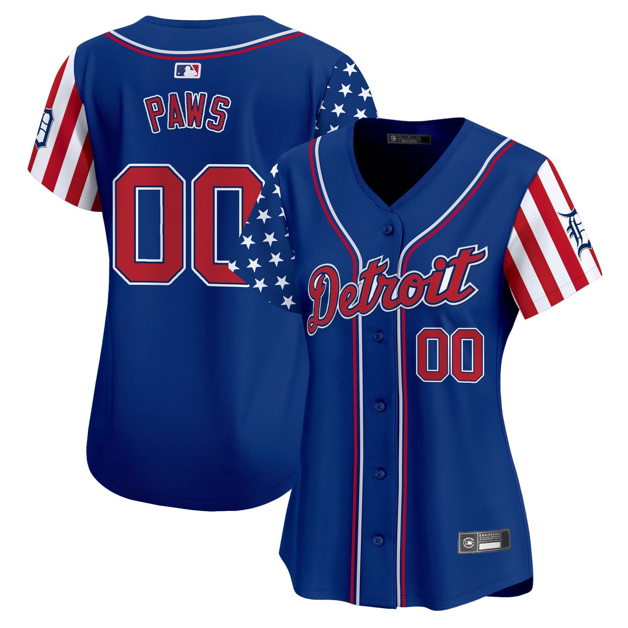 Camisa MLB Women’s Detroit 2025 Independence Day Vapor Premier Limited Jersey