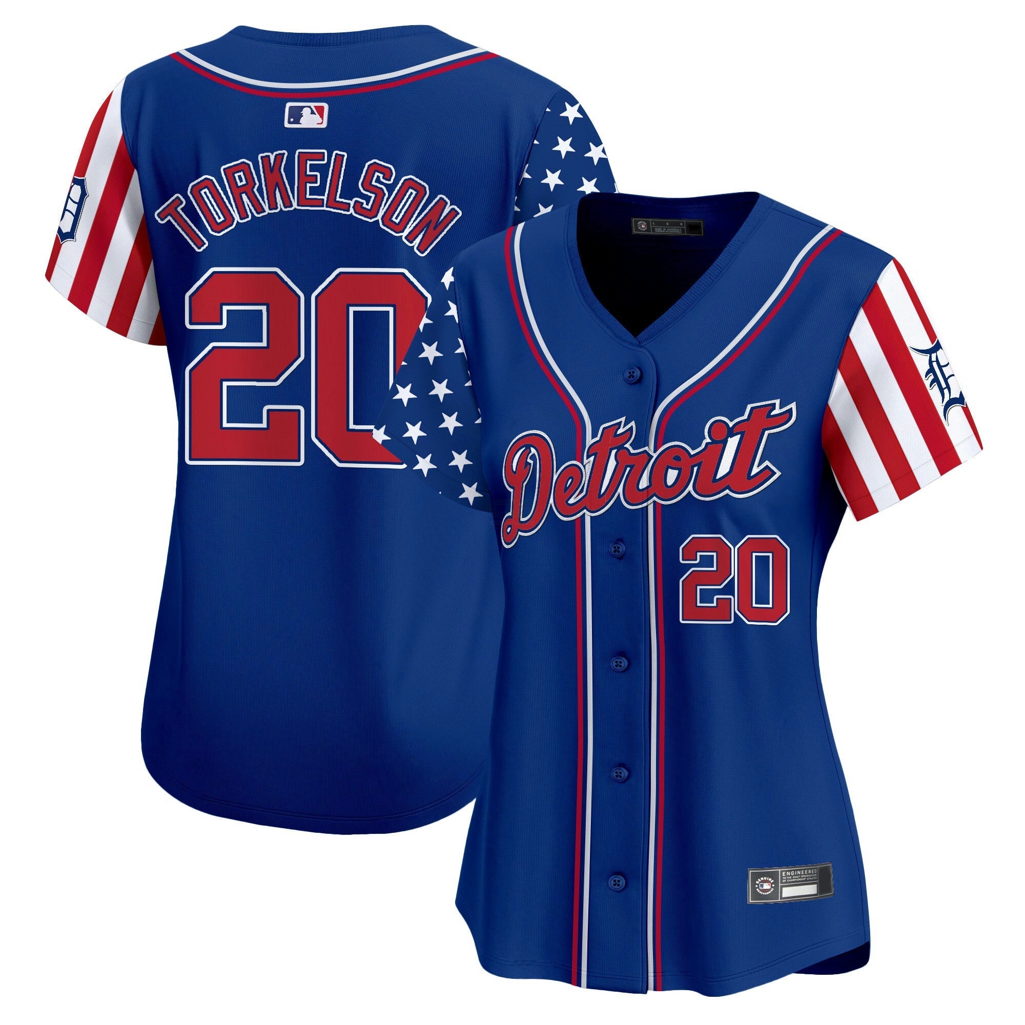 Camisa MLB Women’s Detroit 2025 Independence Day Vapor Premier Limited Jersey