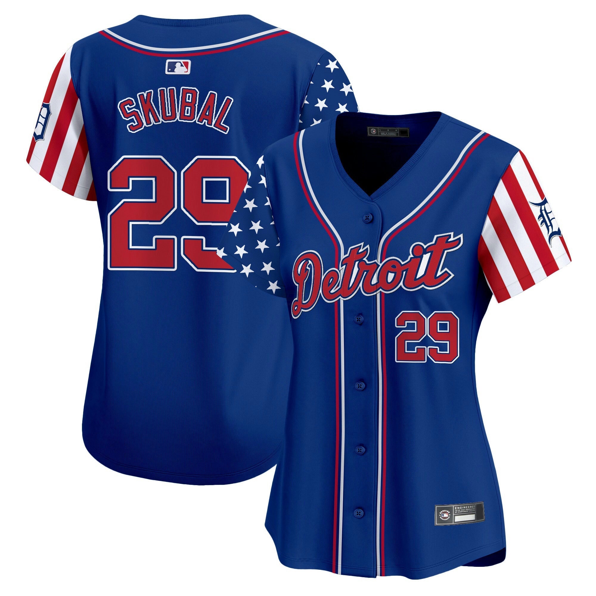 Camisa MLB Women’s Detroit 2025 Independence Day Vapor Premier Limited Jersey