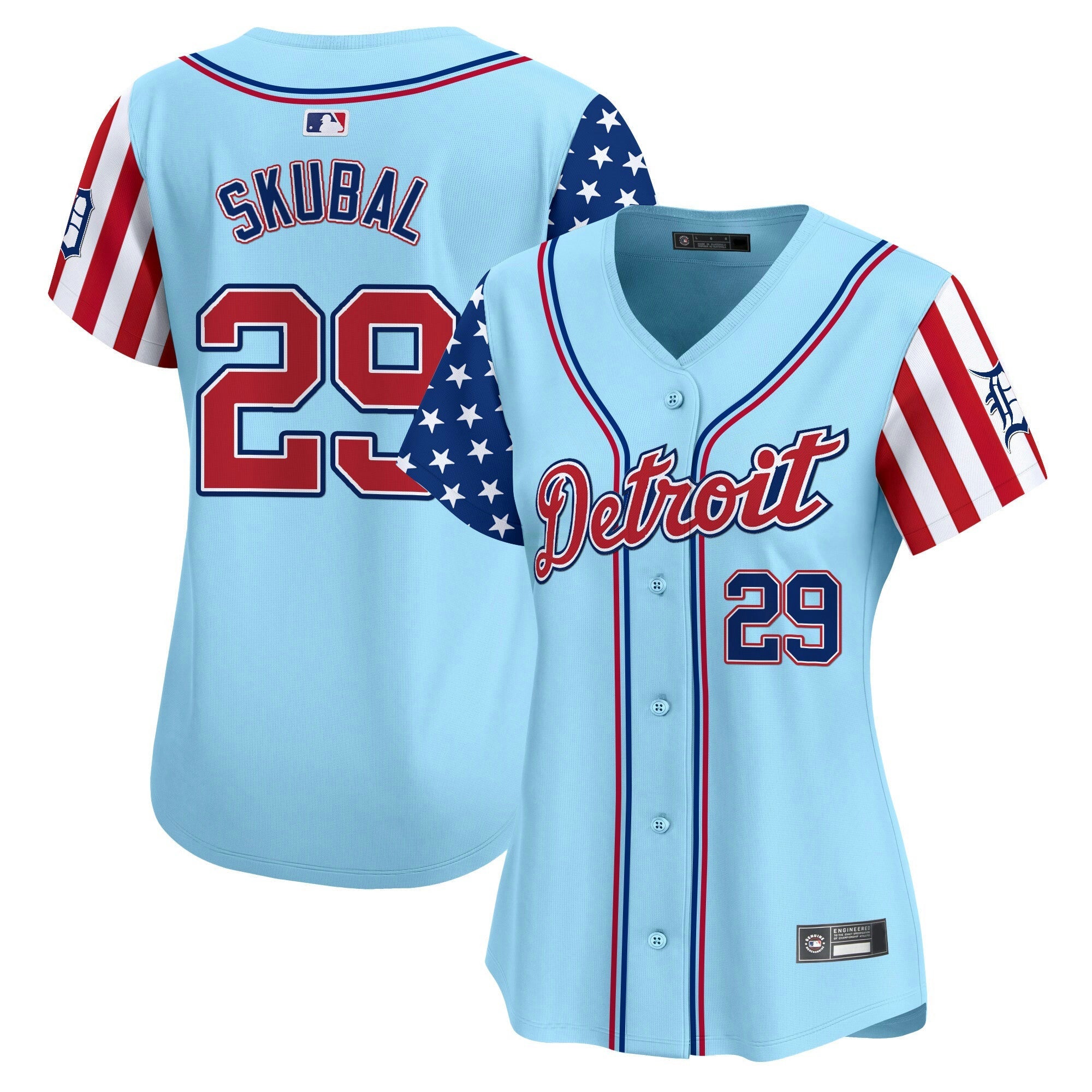 Camisa MLB Women’s Detroit 2025 Independence Day Vapor Premier Limited Jersey