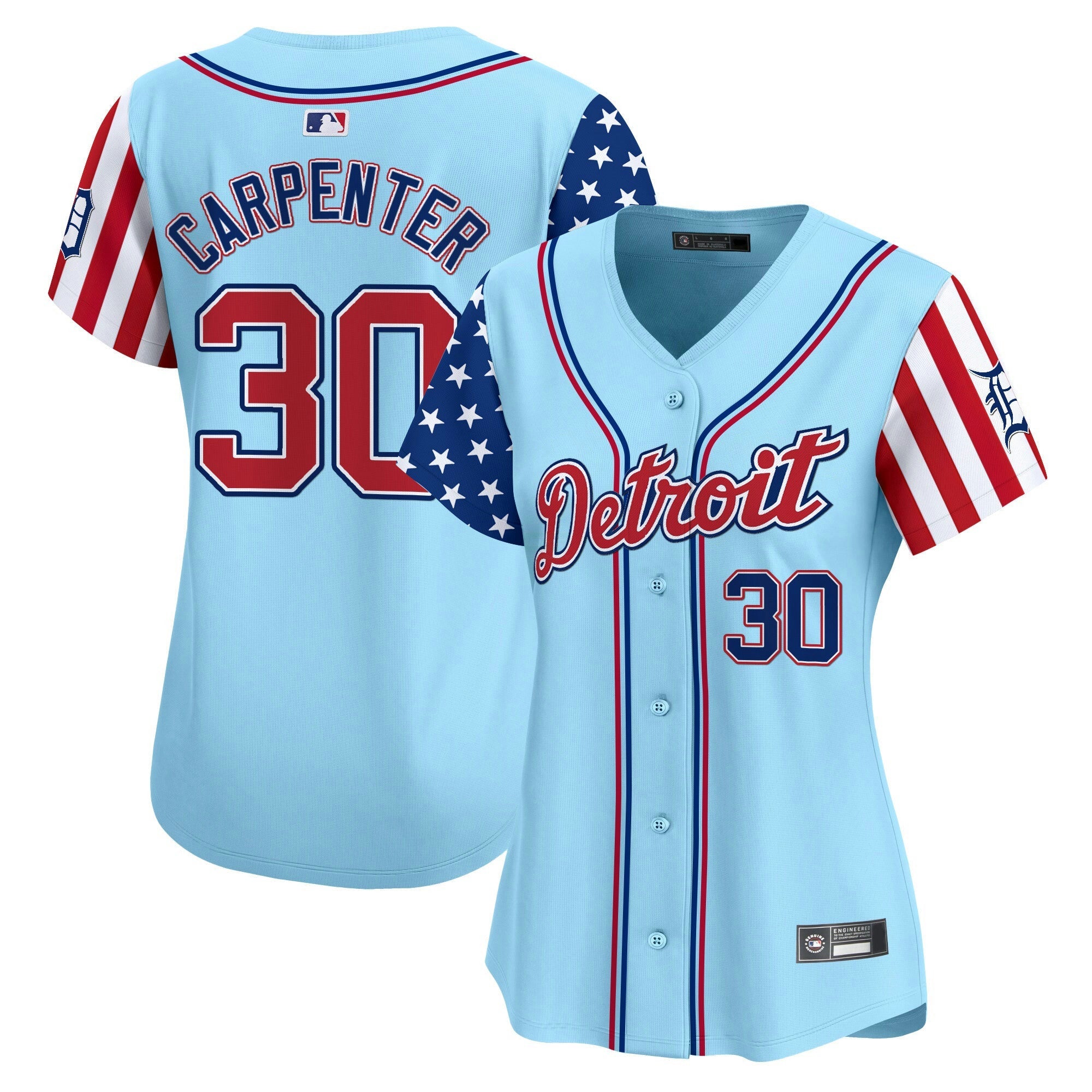 Camisa MLB Women’s Detroit 2025 Independence Day Vapor Premier Limited Jersey
