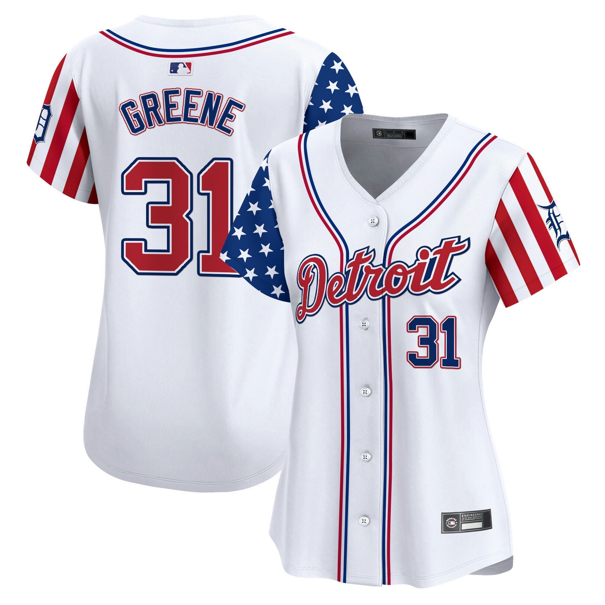 Camisa MLB Women’s Detroit 2025 Independence Day Vapor Premier Limited Jersey