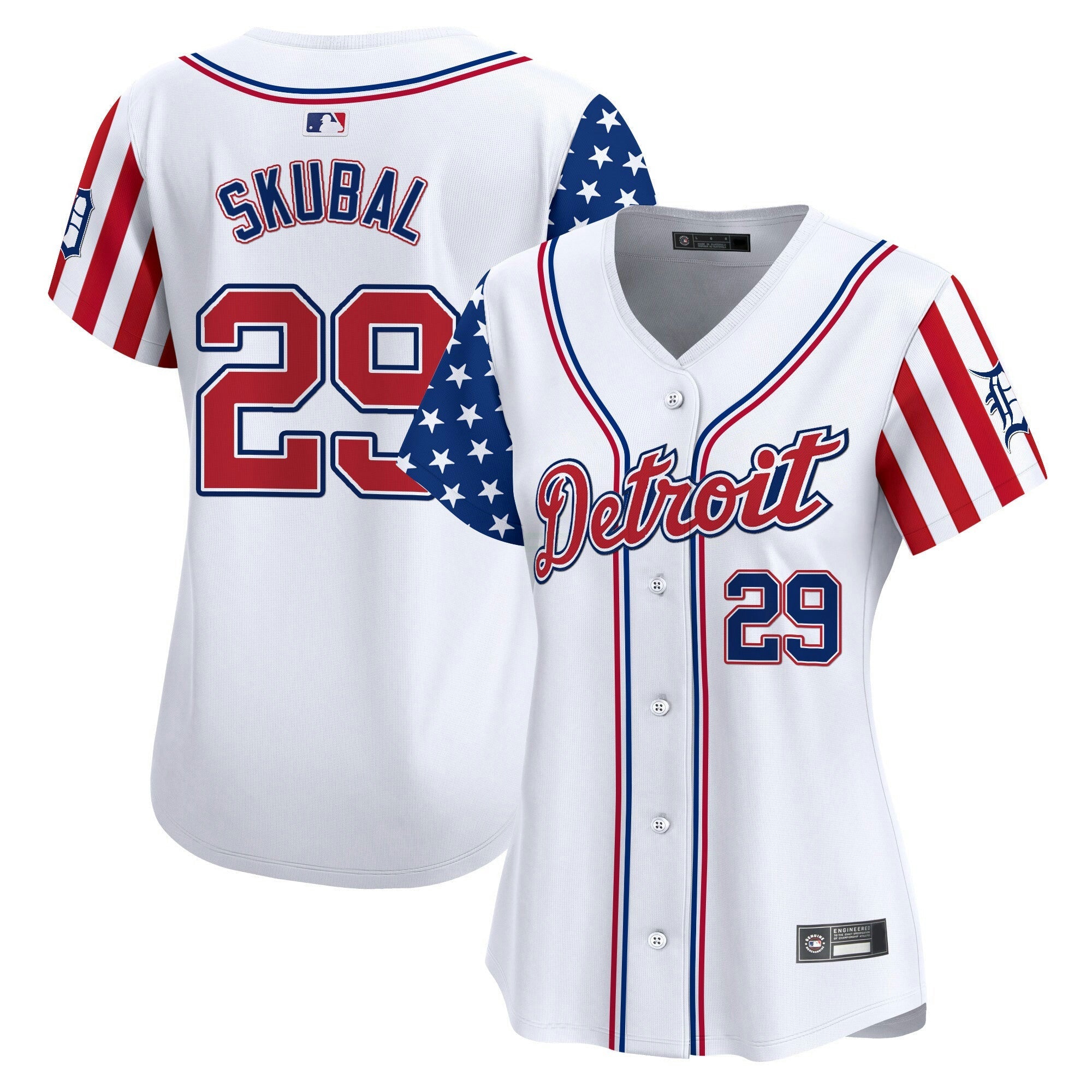 Camisa MLB Women’s Detroit 2025 Independence Day Vapor Premier Limited Jersey