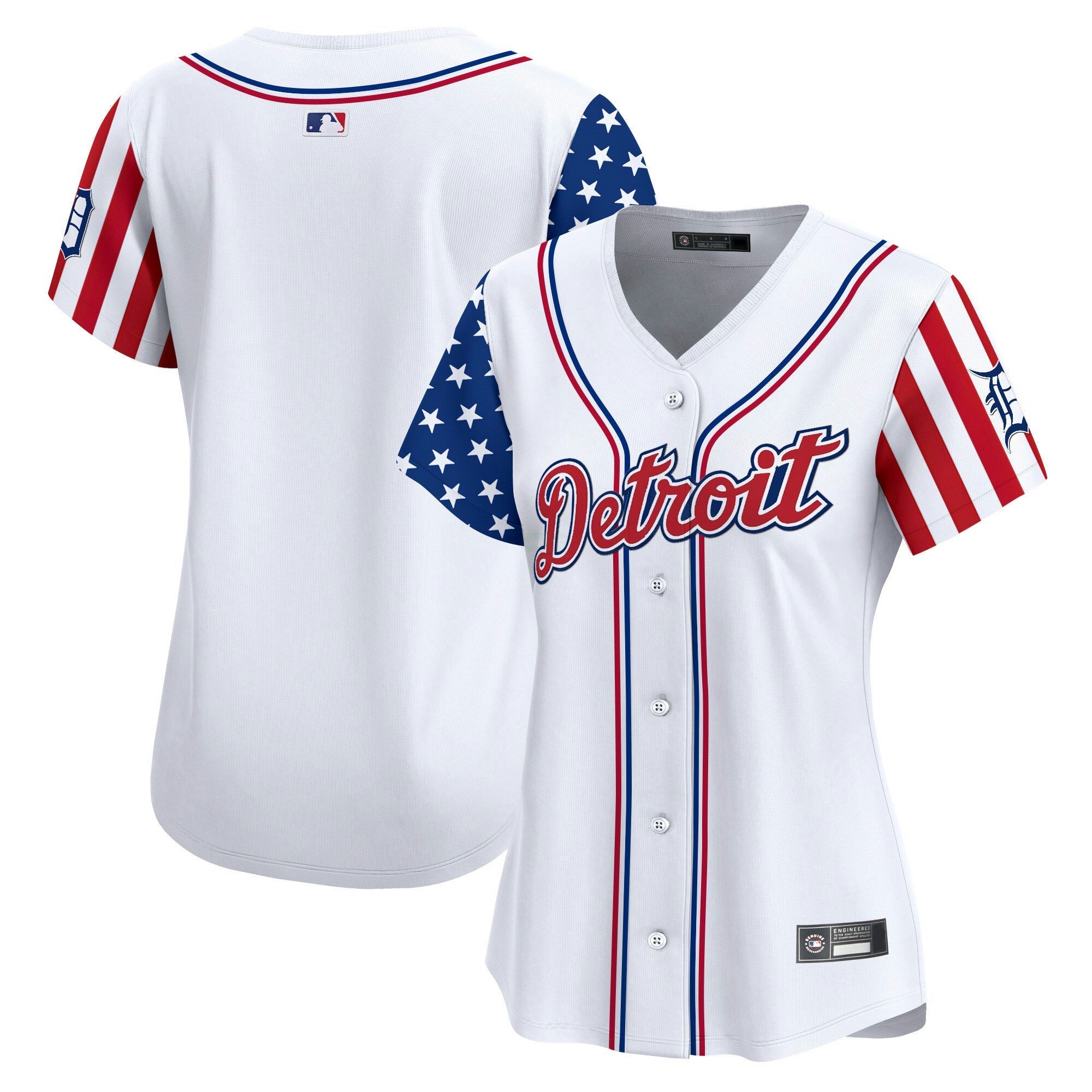Camisa MLB Women’s Detroit 2025 Independence Day Vapor Premier Limited Jersey