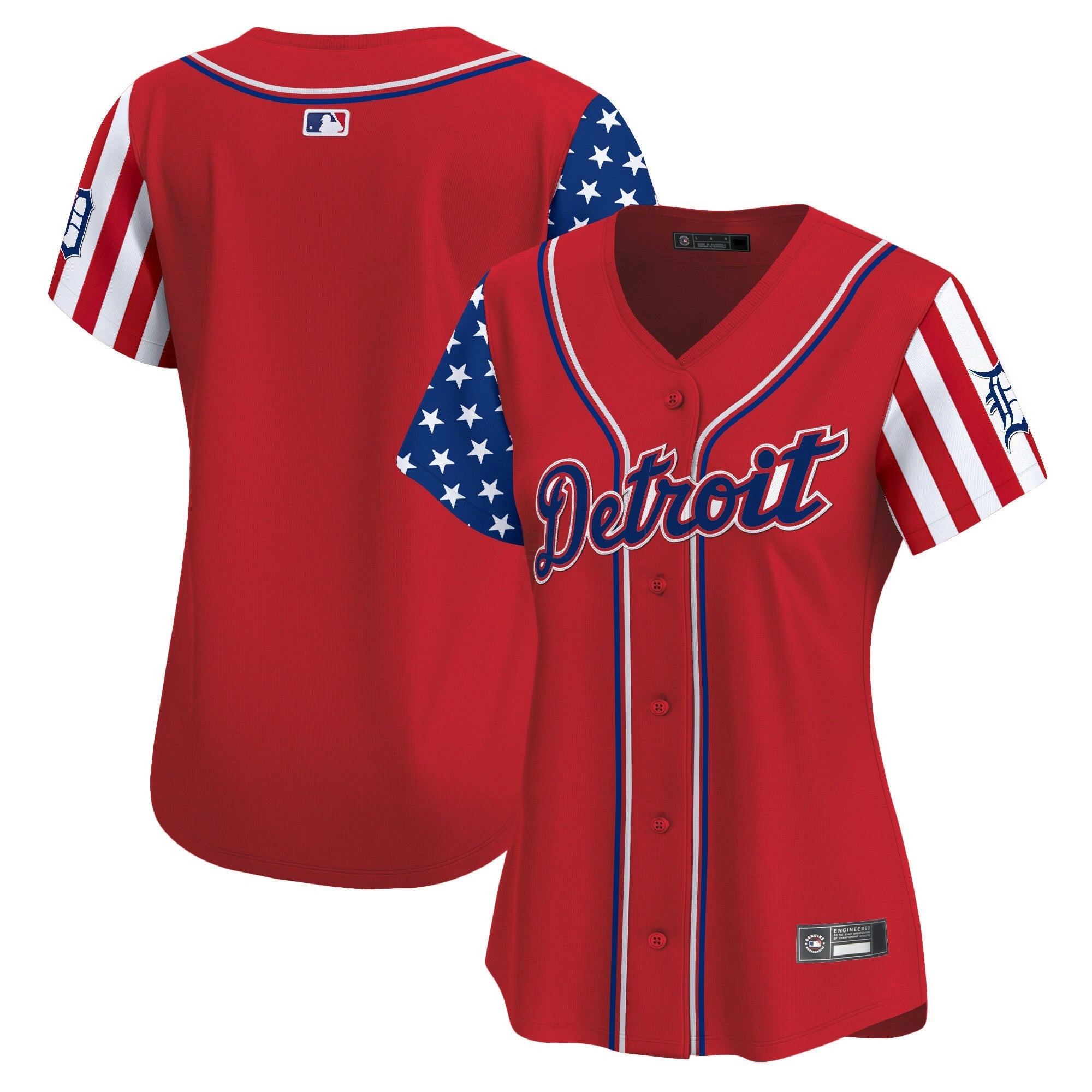 Camisa MLB Women’s Detroit 2025 Independence Day Vapor Premier Limited Jersey