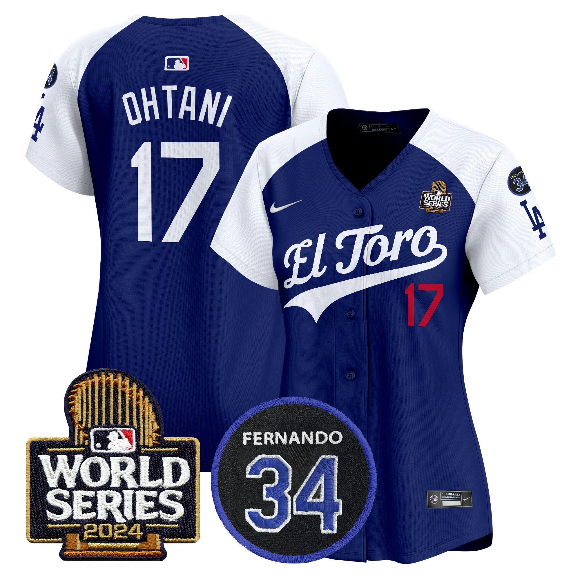 Camisa MLB Women’s El Toro 2024 World Series Patch Vapor Premier Limited Jersey
