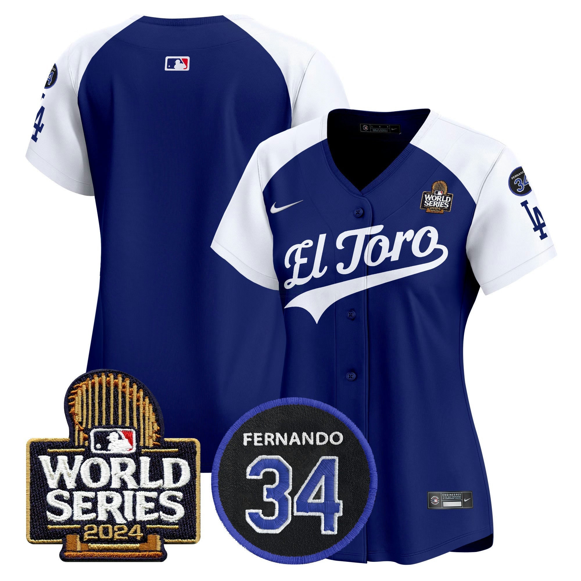 Camisa MLB Women’s El Toro 2024 World Series Patch Vapor Premier Limited Jersey