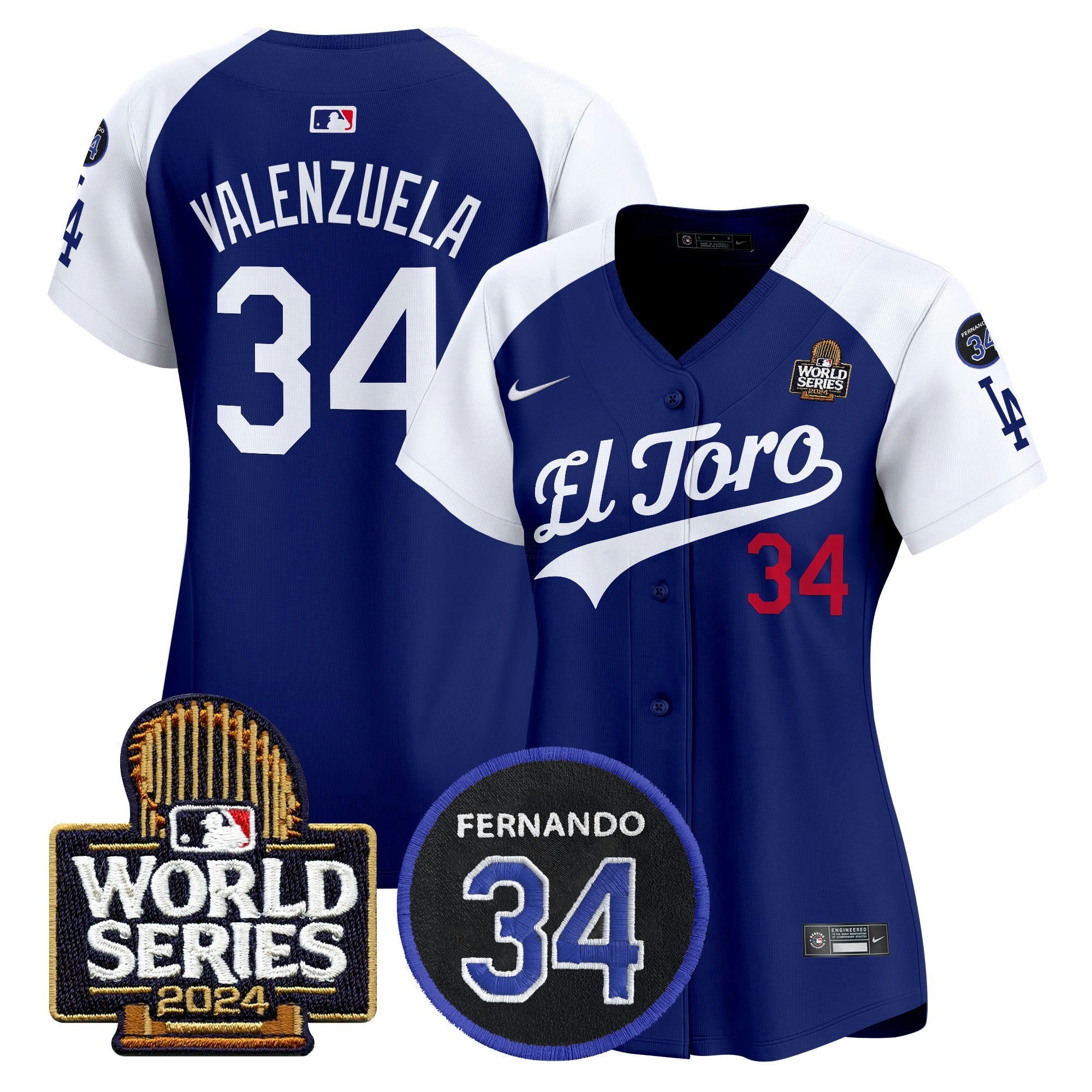 Camisa MLB Women’s El Toro 2024 World Series Patch Vapor Premier Limited Jersey
