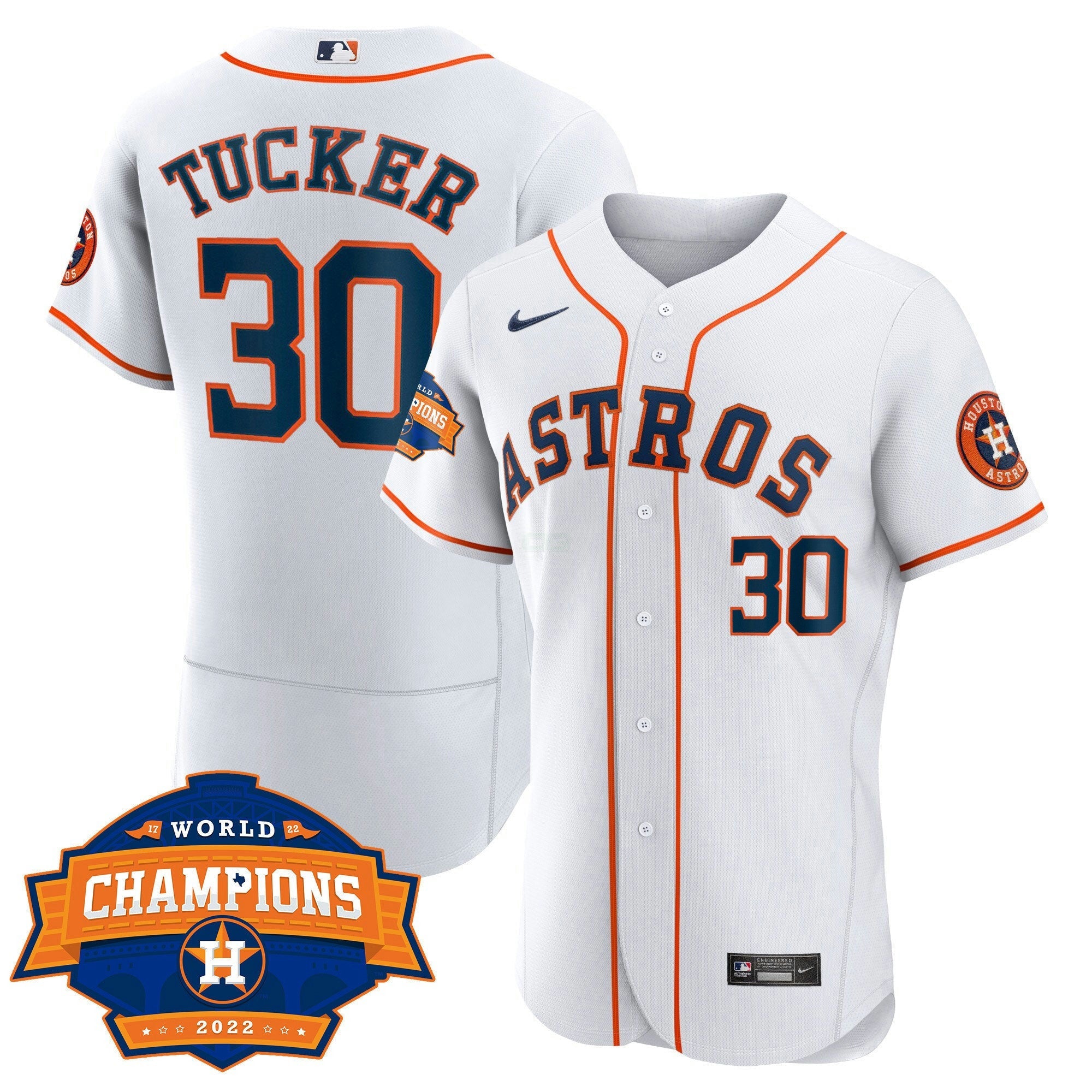 Camisa MLB Women’s Houston 2022 World Series Champions Patch Limited Jersey