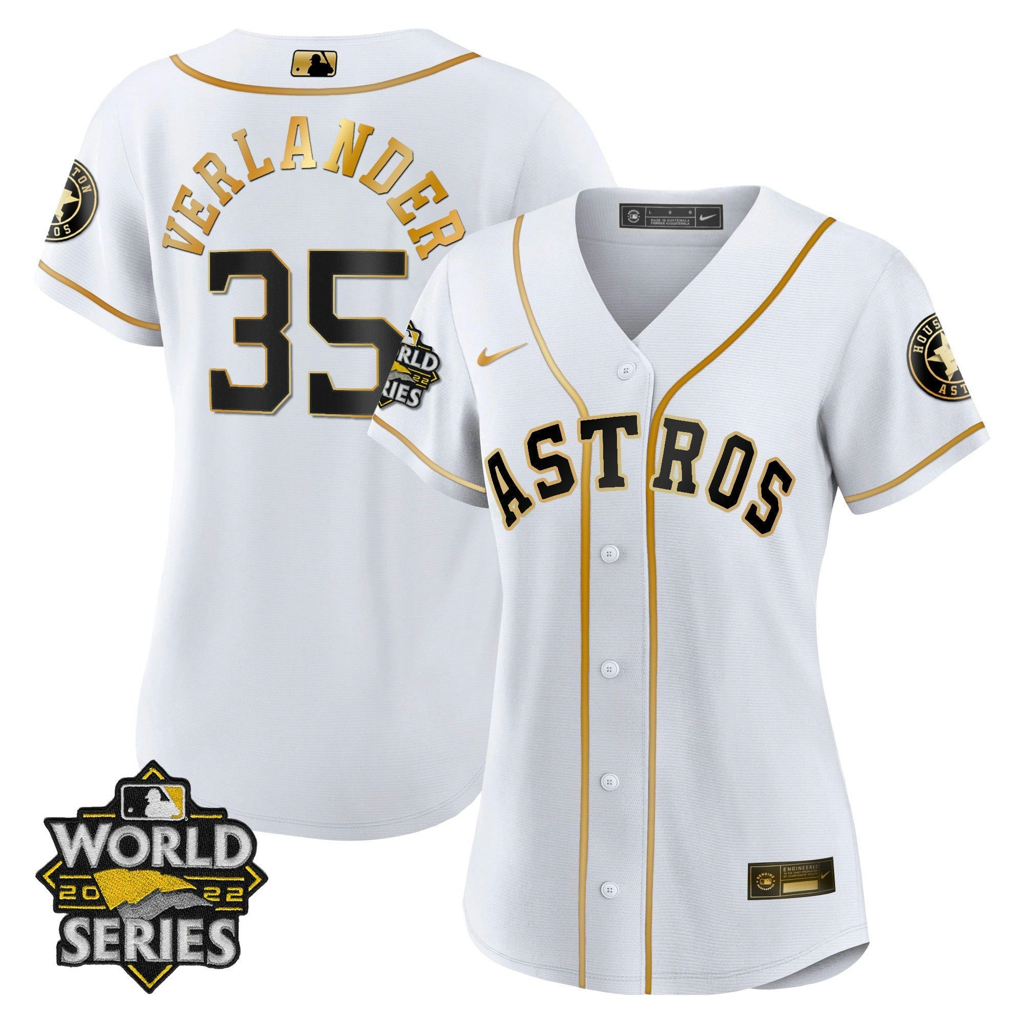 Camisa MLB Women’s Houston 2022 World Series Player Jersey