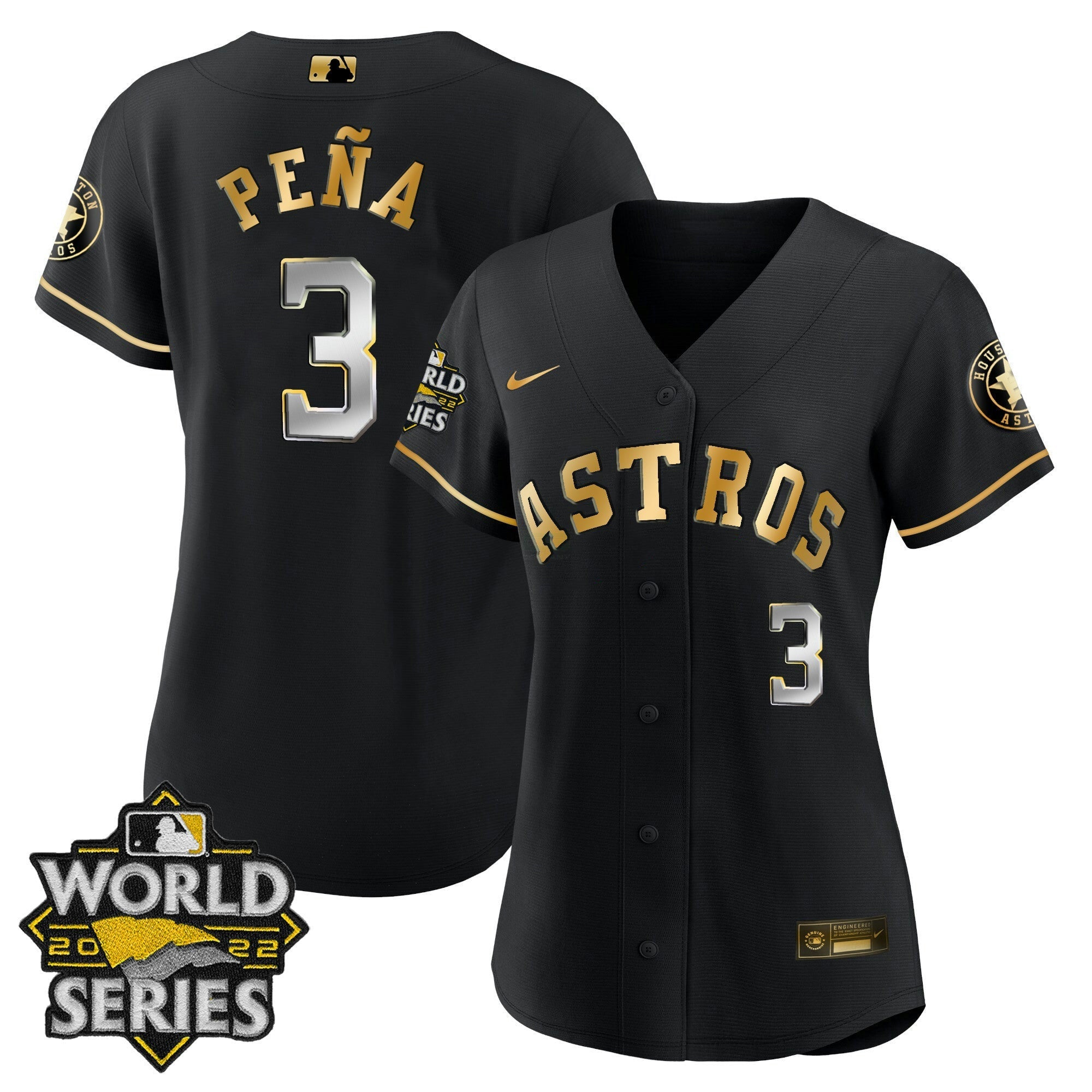Camisa MLB Women’s Houston 2022 World Series Player Jersey
