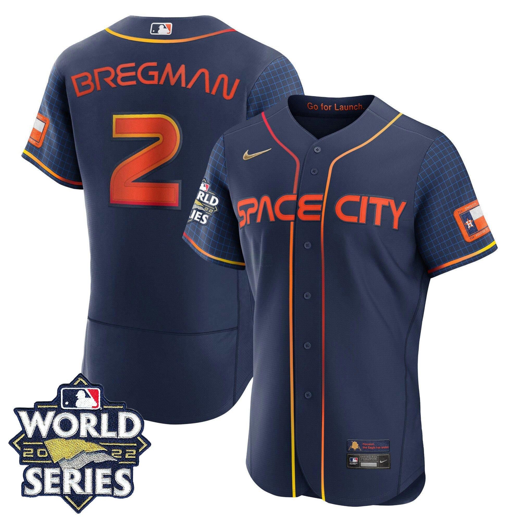 Camisa MLB Women’s Houston 2022 World Series Player Jersey