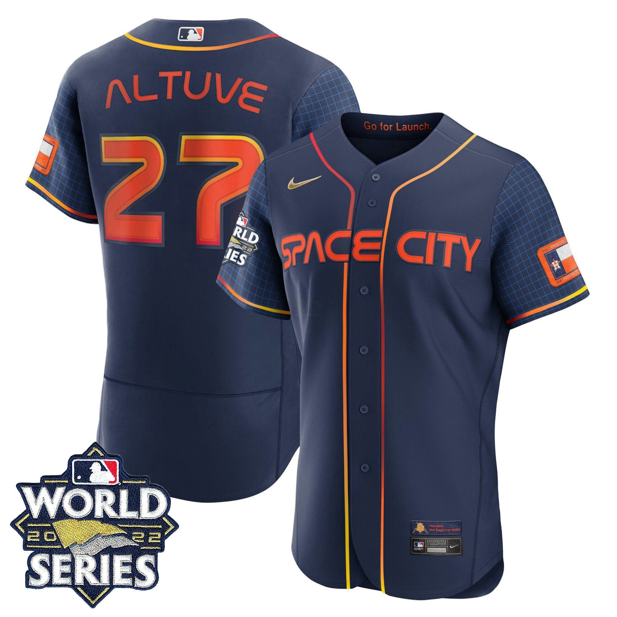 Camisa MLB Women’s Houston 2022 World Series Player Jersey