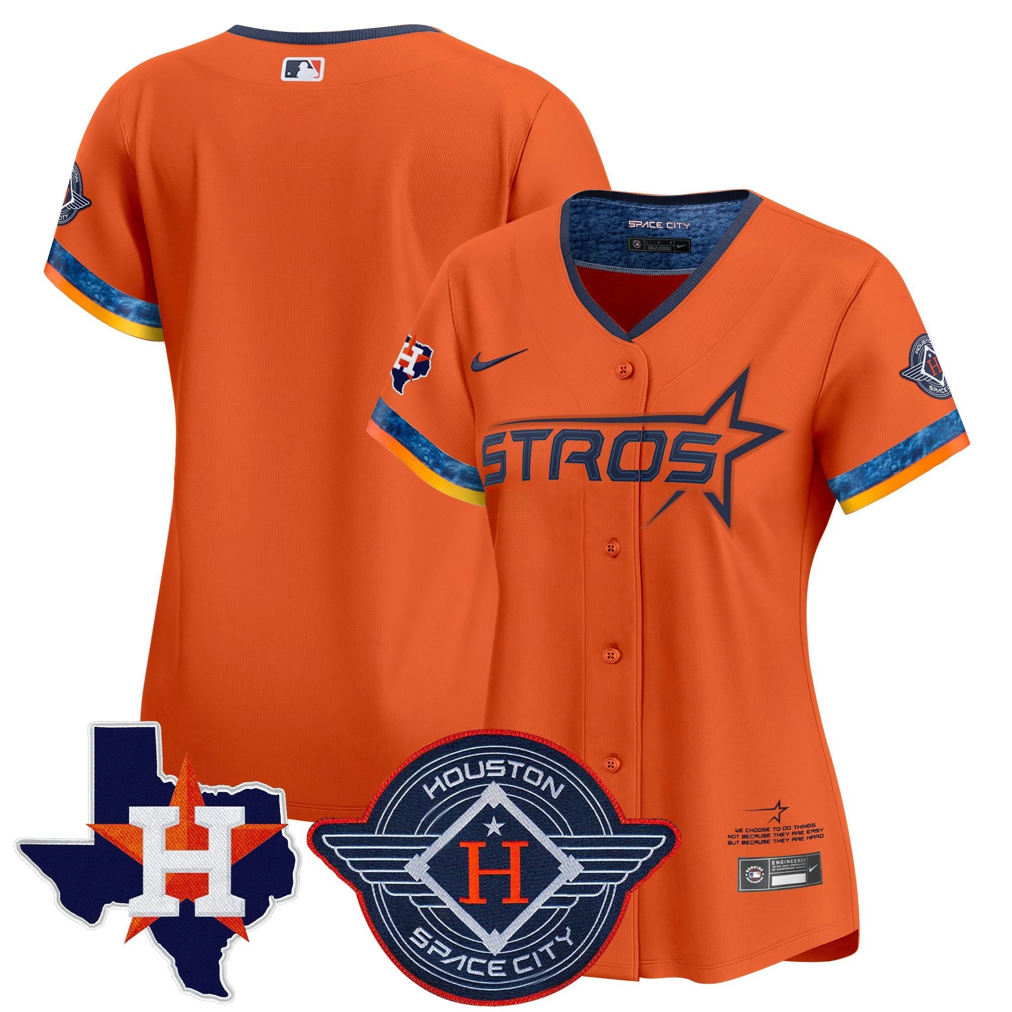 Camisa MLB Women’s Houston 2025 City Connect Texas Patch Vapor Premier Limited Jersey