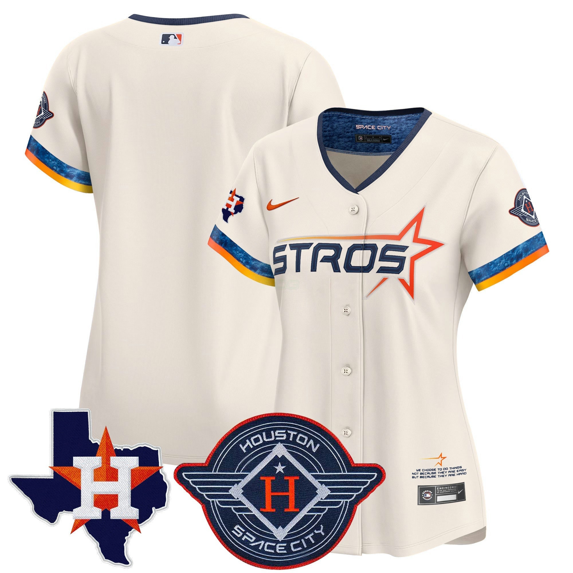 Camisa MLB Women’s Houston 2025 City Connect Texas Patch Vapor Premier Limited Jersey