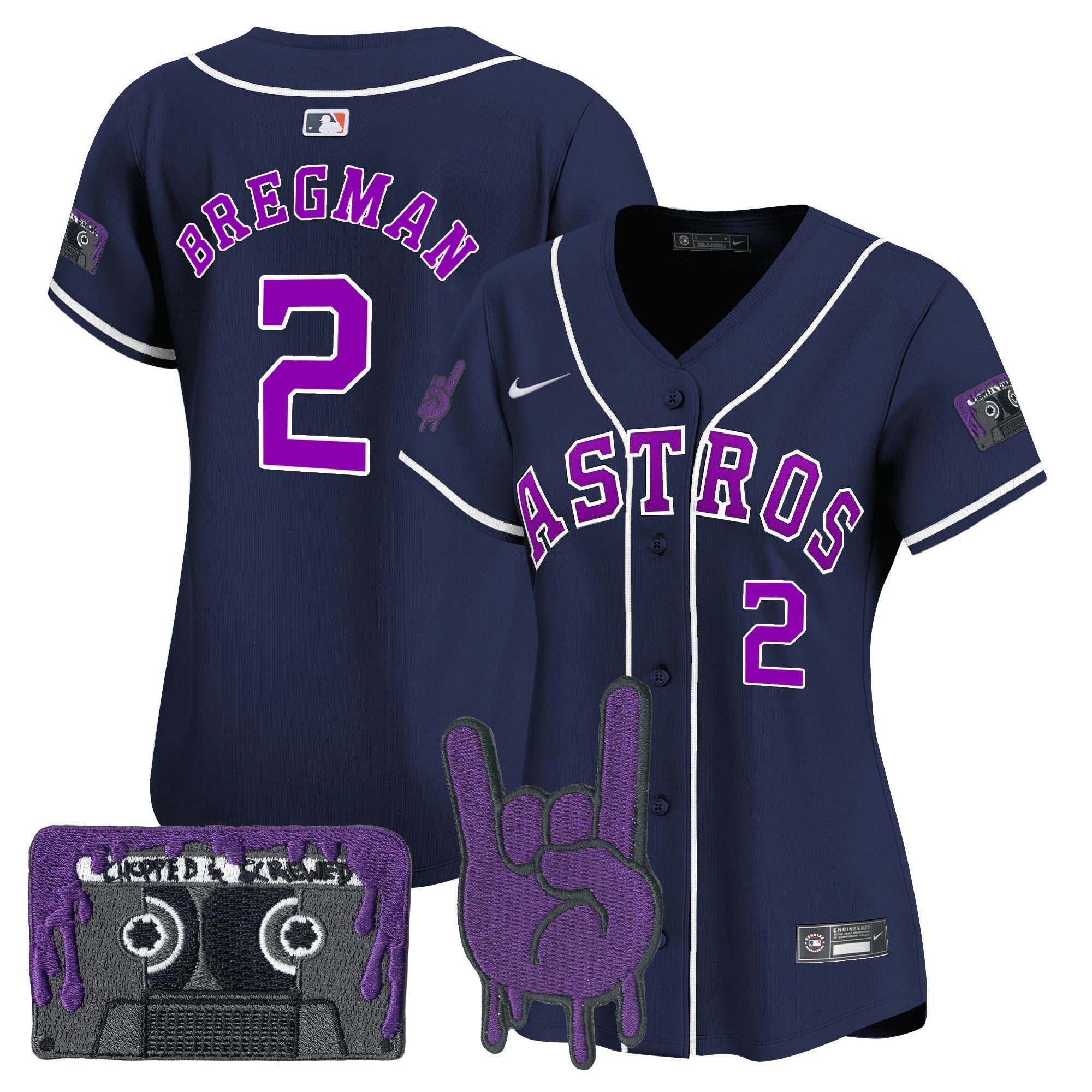 Camisa MLB Women’s Houston DJ Screw Patch Vapor Premier Limited Jersey