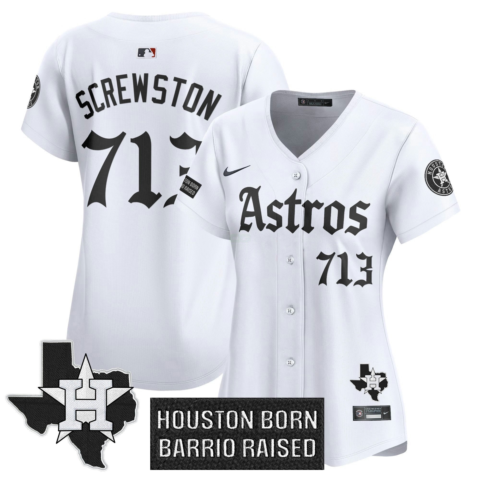 Camisa MLB Women’s Houston ‘Gothic Edition’ Vapor Premier Limited Jersey