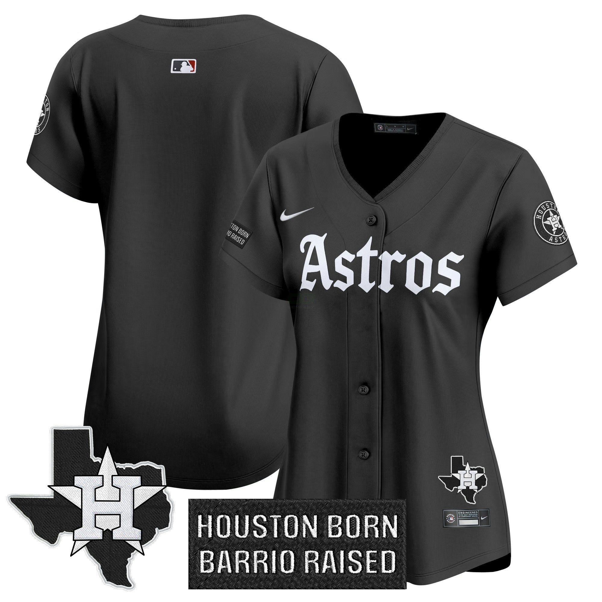 Camisa MLB Women’s Houston ‘Gothic Edition’ Vapor Premier Limited Jersey