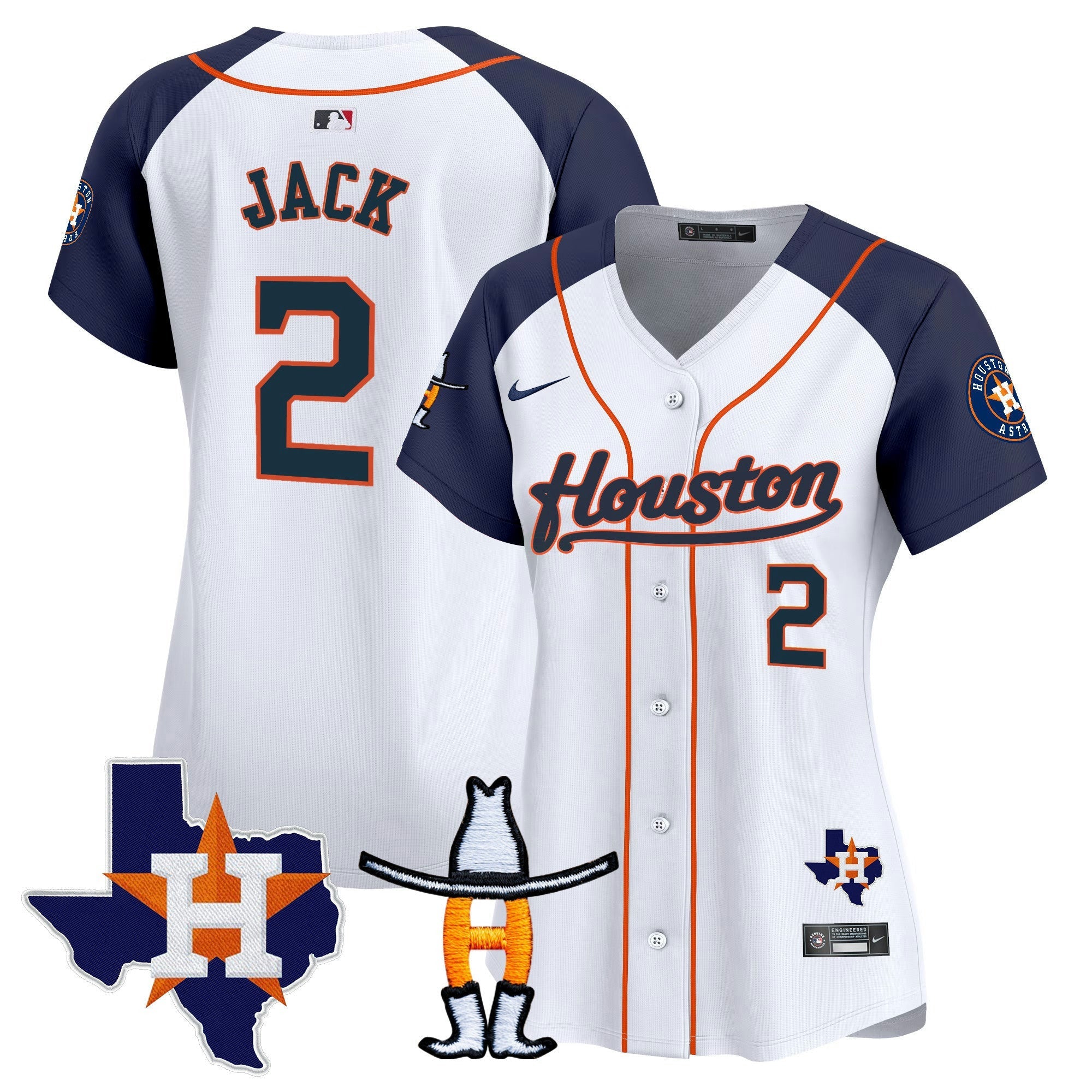 Camisa MLB Women’s Houston Houston Rodeo Patch Vapor Premier Limited Jersey