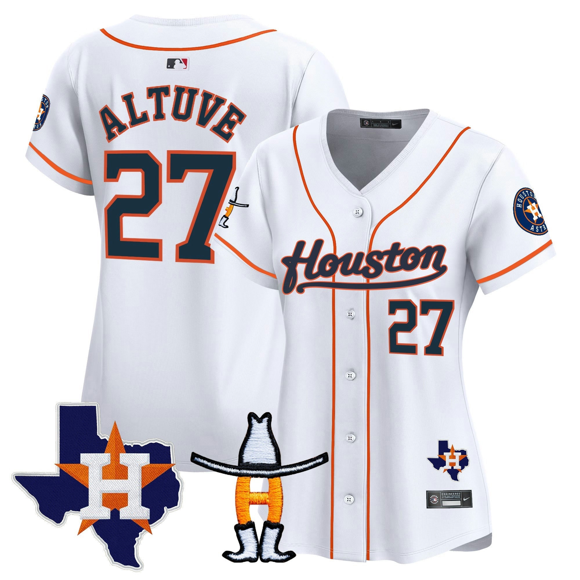 Camisa MLB Women’s Houston Houston Rodeo Patch Vapor Premier Limited Jersey