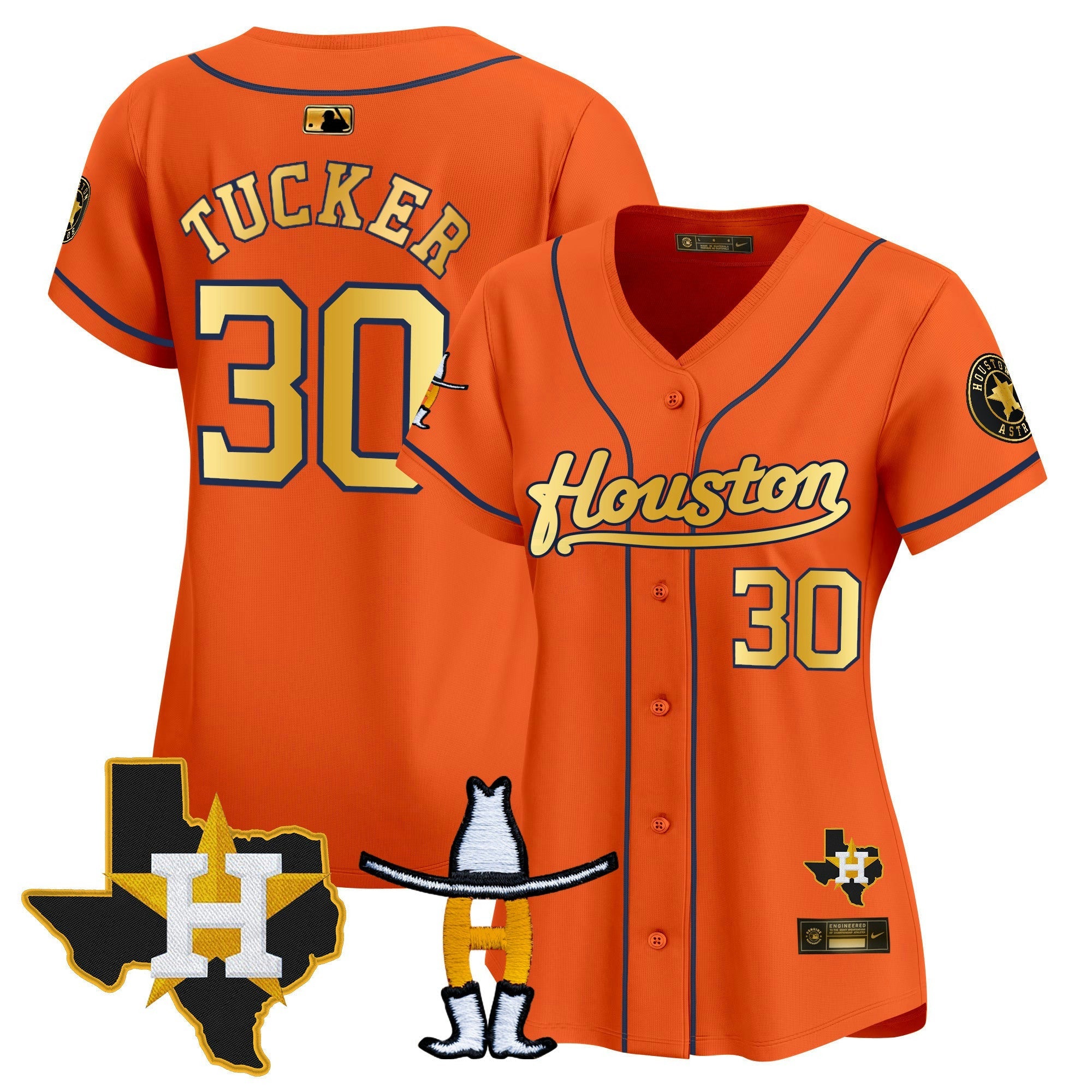 Camisa MLB Women’s Houston Houston Rodeo Patch Vapor Premier Limited Jersey