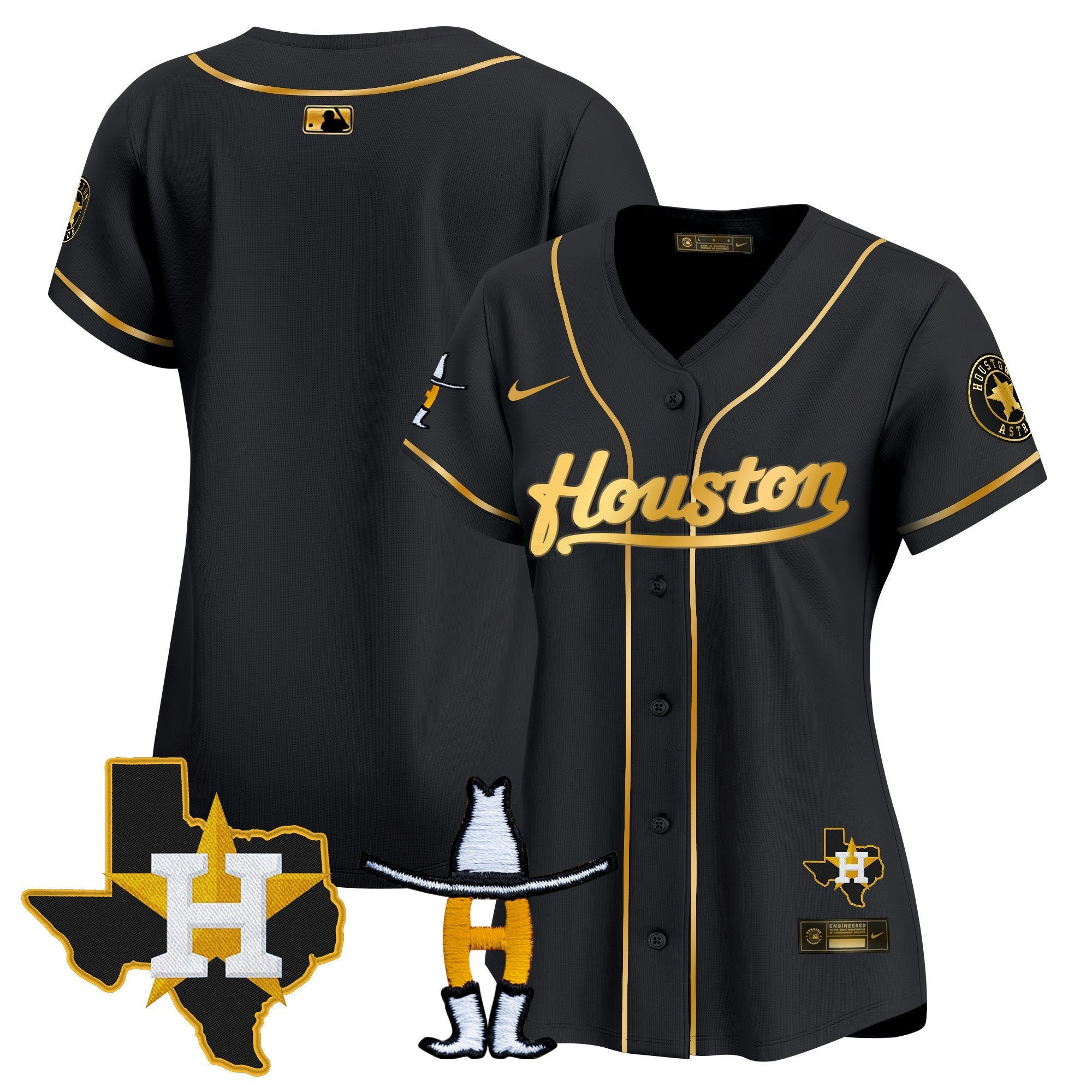 Camisa MLB Women’s Houston Houston Rodeo Patch Vapor Premier Limited Jersey