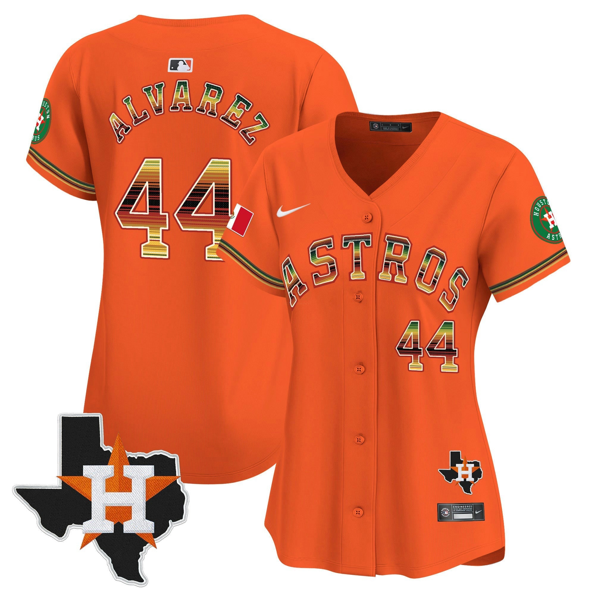 Camisa MLB Women’s Houston Mexico Traditional Style Vapor Premier Limited Jersey