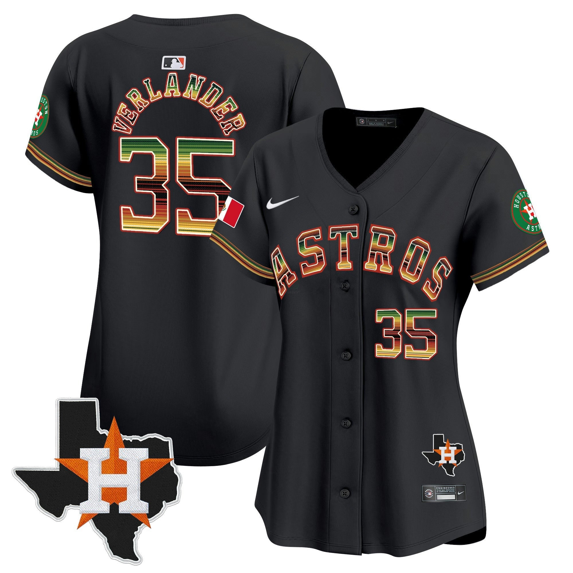 Camisa MLB Women’s Houston Mexico Traditional Style Vapor Premier Limited Jersey