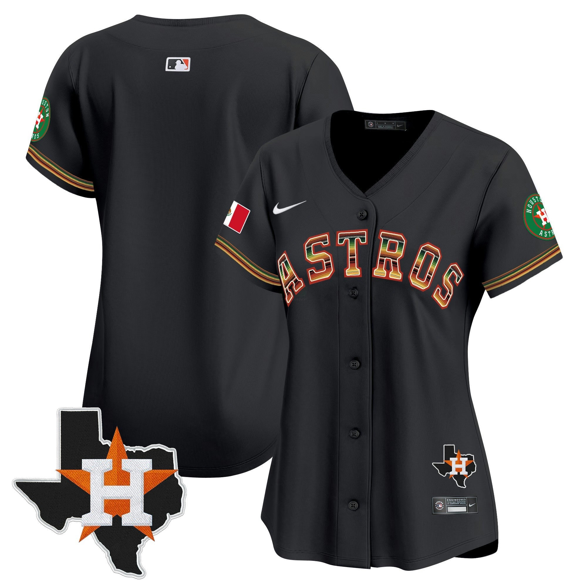 Camisa MLB Women’s Houston Mexico Traditional Style Vapor Premier Limited Jersey