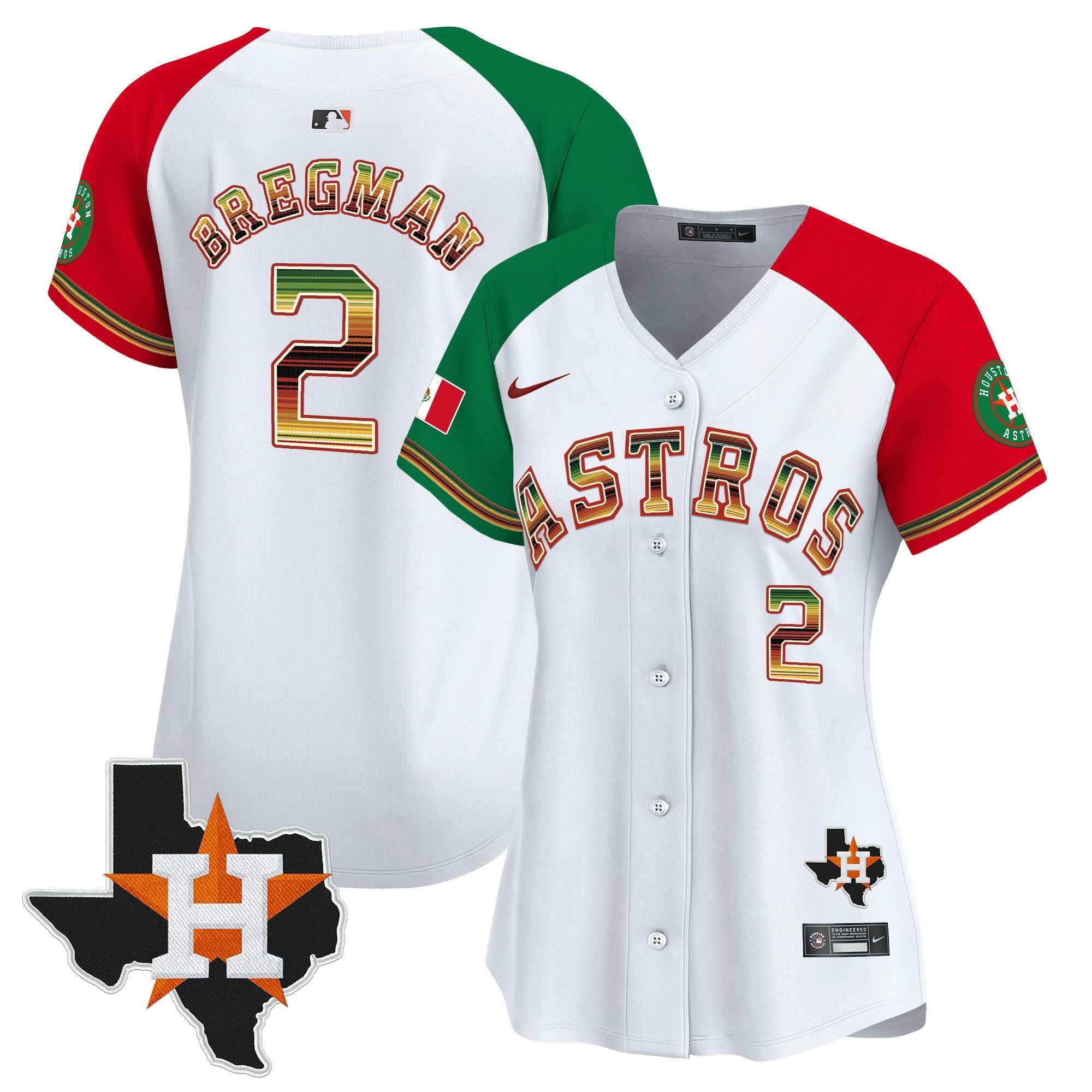 Camisa MLB Women’s Houston Mexico Traditional Style Vapor Premier Limited Jersey