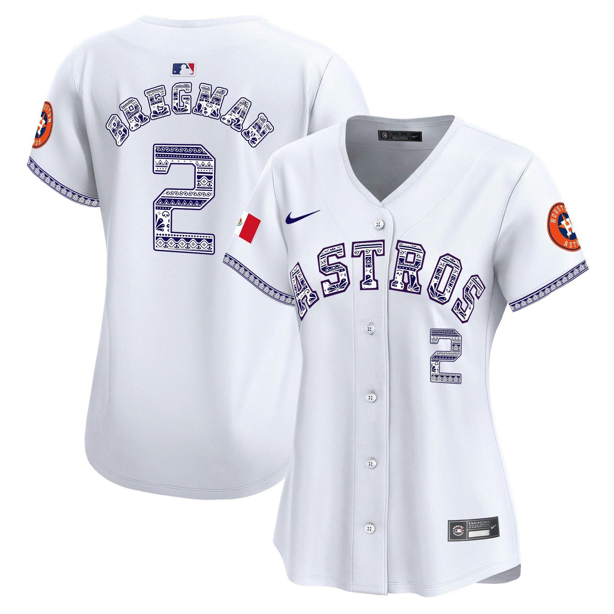Camisa MLB Women’s Houston Mexico Vapor Premier Limited Jersey V2