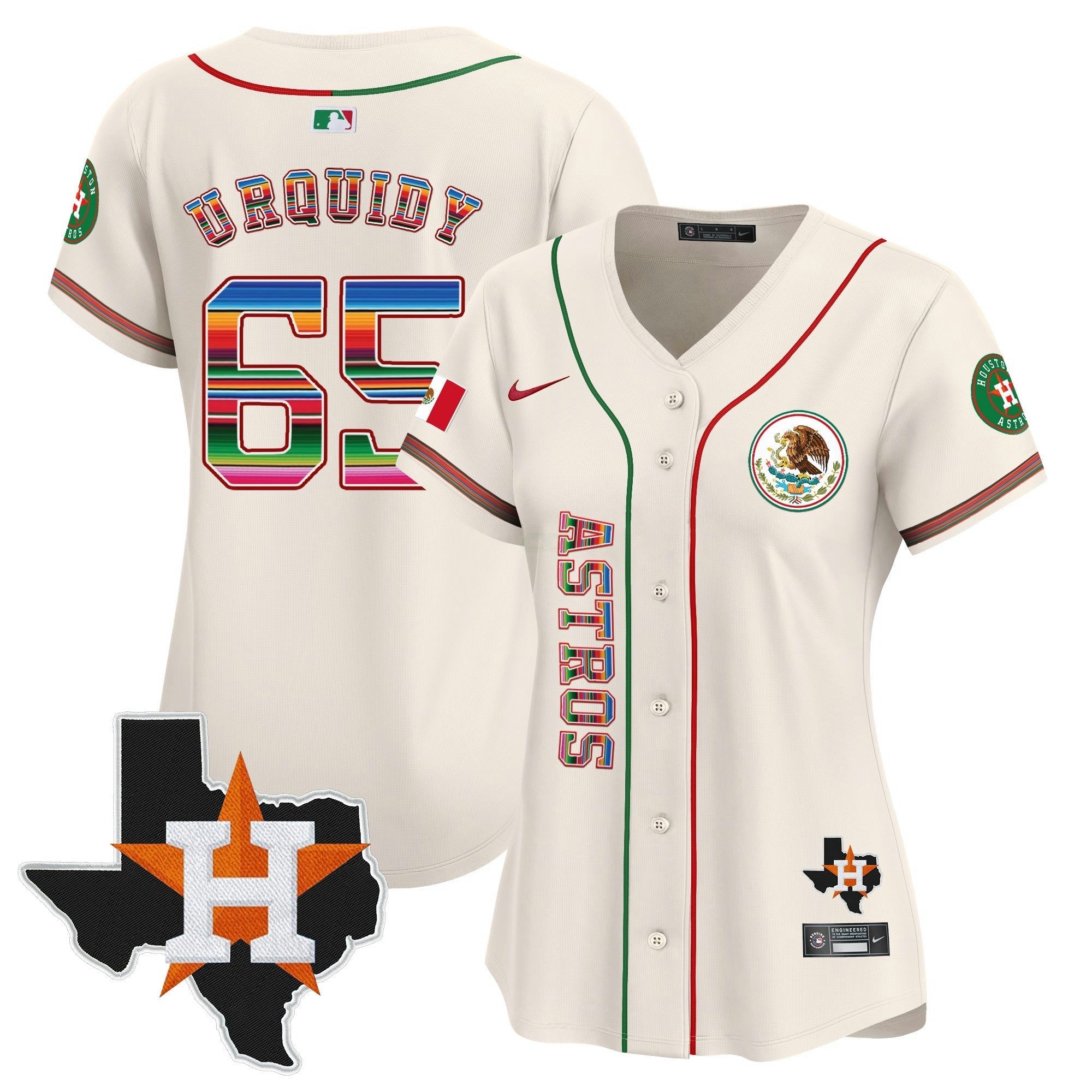 Camisa MLB Women’s Houston Mexico Vapor Premier Limited Jersey V4
