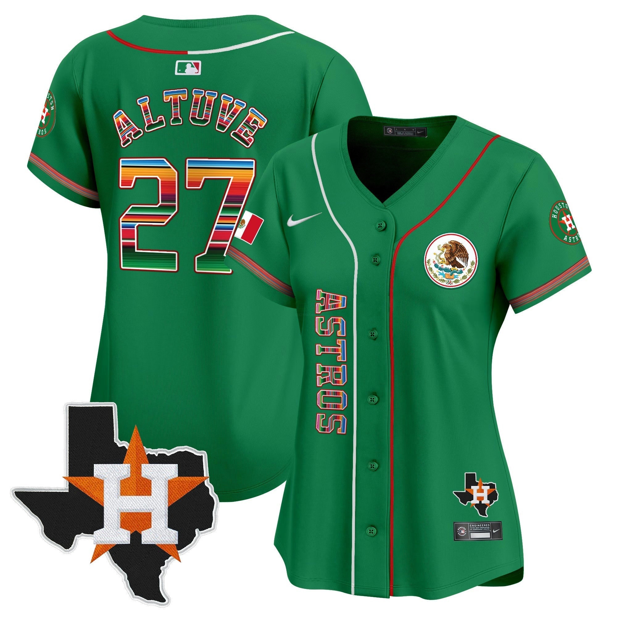 Camisa MLB Women’s Houston Mexico Vapor Premier Limited Jersey V4