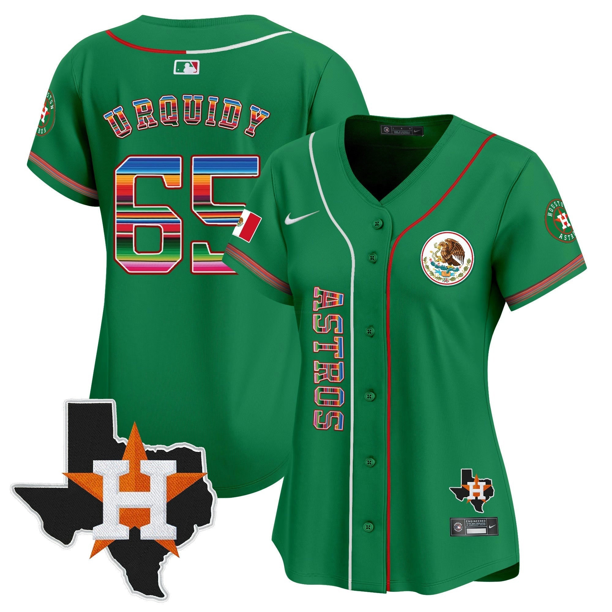 Camisa MLB Women’s Houston Mexico Vapor Premier Limited Jersey V4