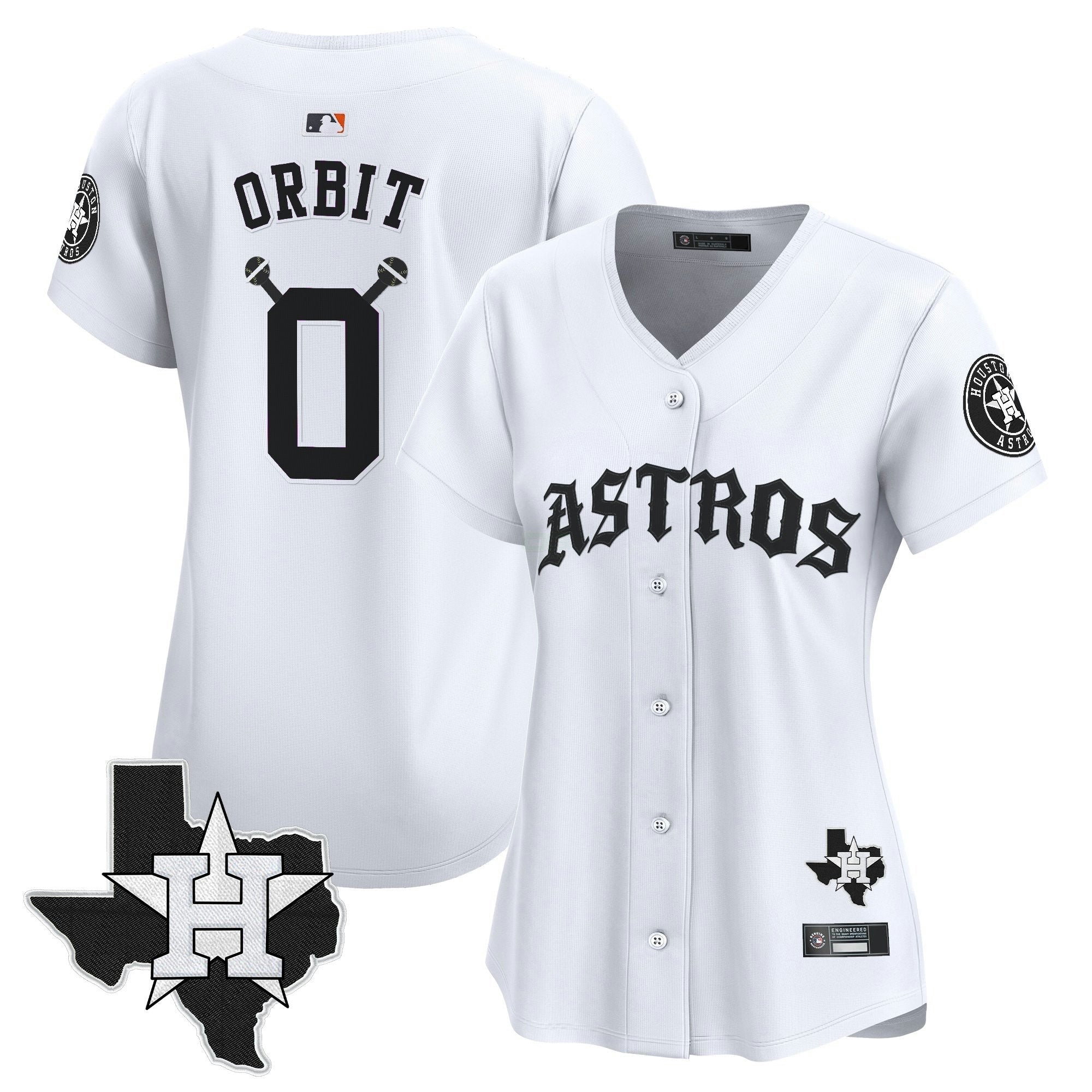Camisa MLB Women’s Houston ‘Old English Edition’ Vapor Premier Limited Jersey