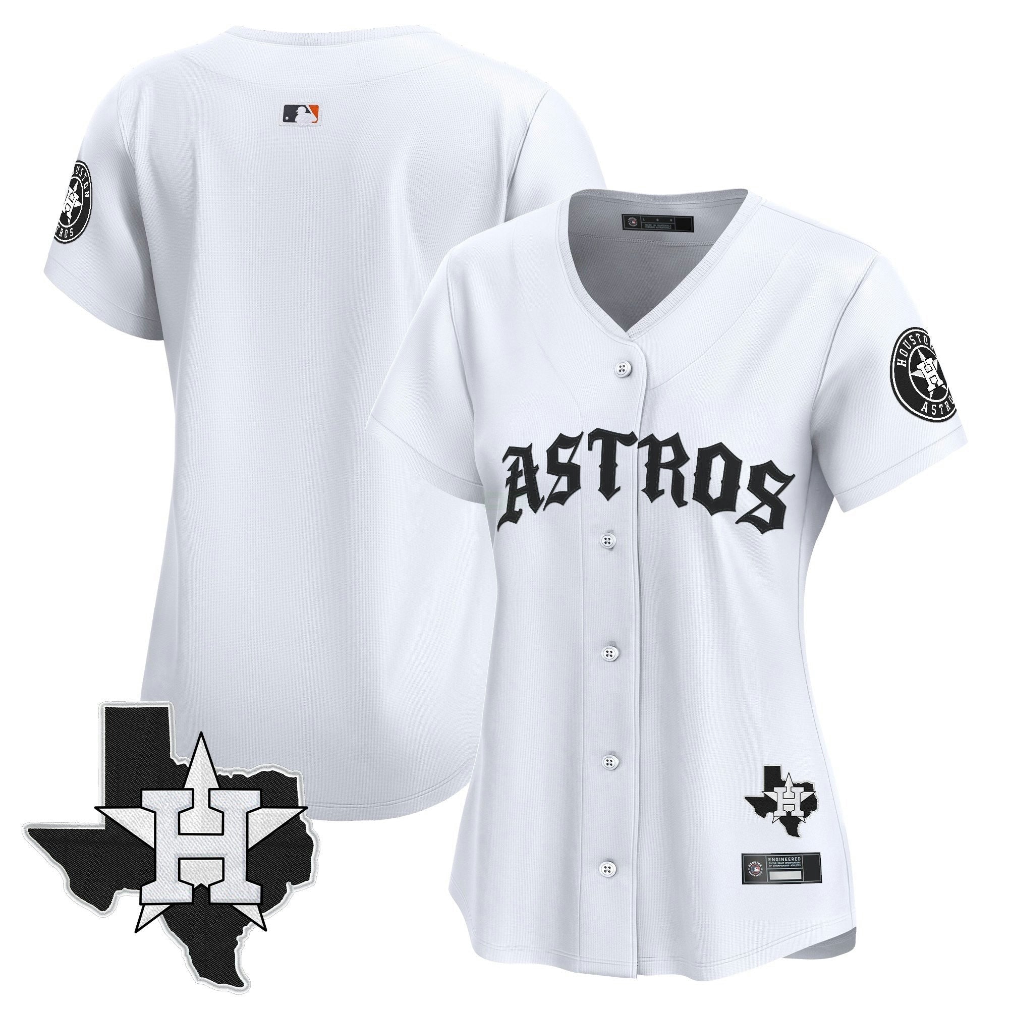 Camisa MLB Women’s Houston ‘Old English Edition’ Vapor Premier Limited Jersey
