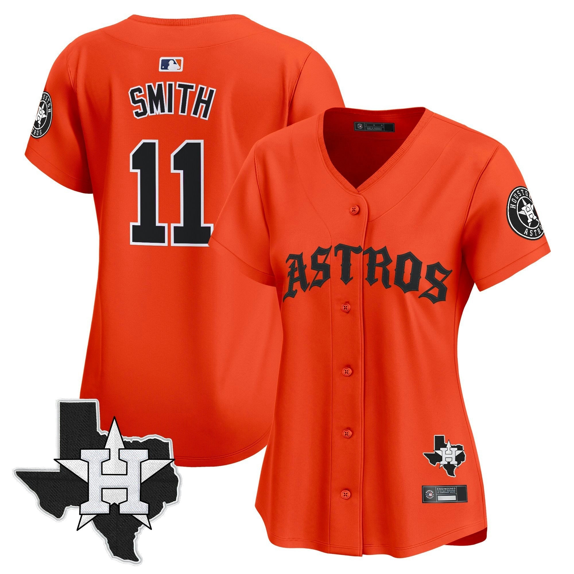 Camisa MLB Women’s Houston ‘Old English Edition’ Vapor Premier Limited Jersey