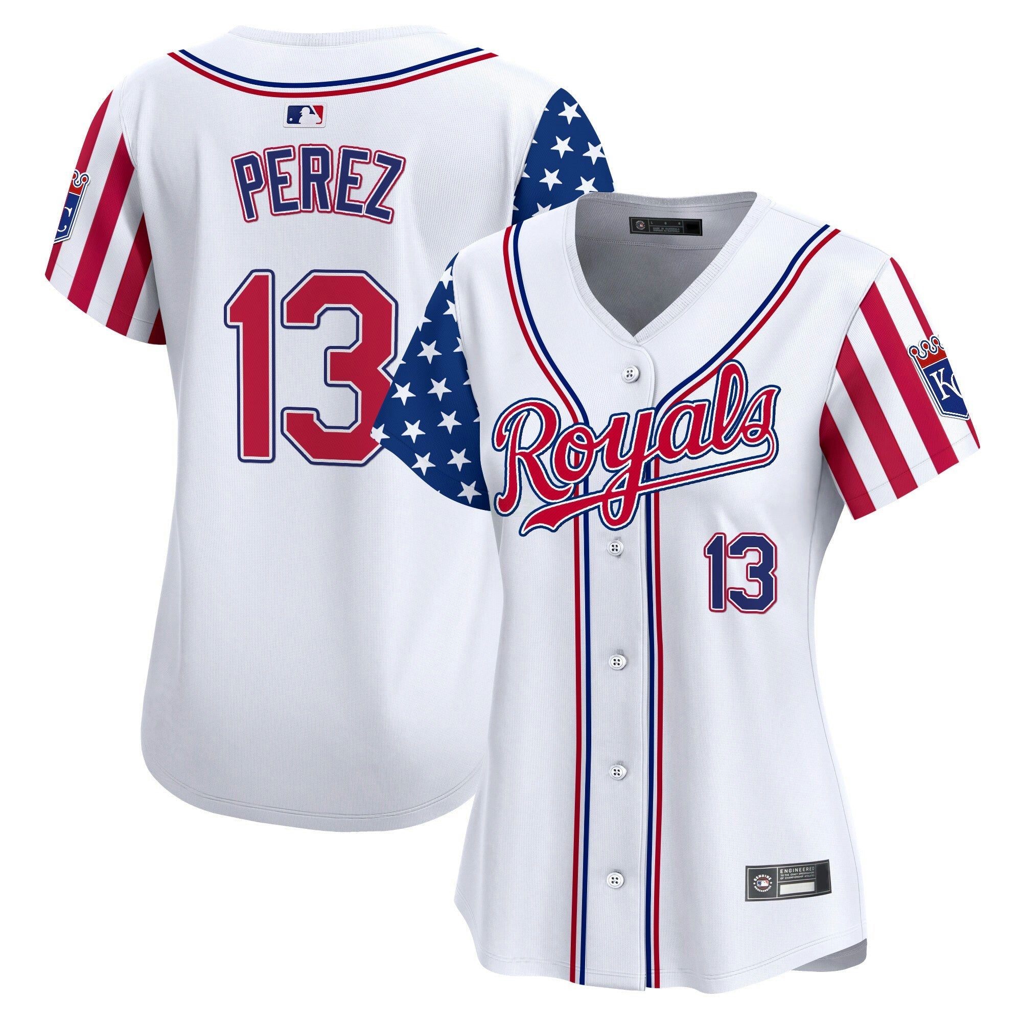 Camisa MLB Women’s Kansas City 2025 Independence Day Vapor Premier Limited Jersey