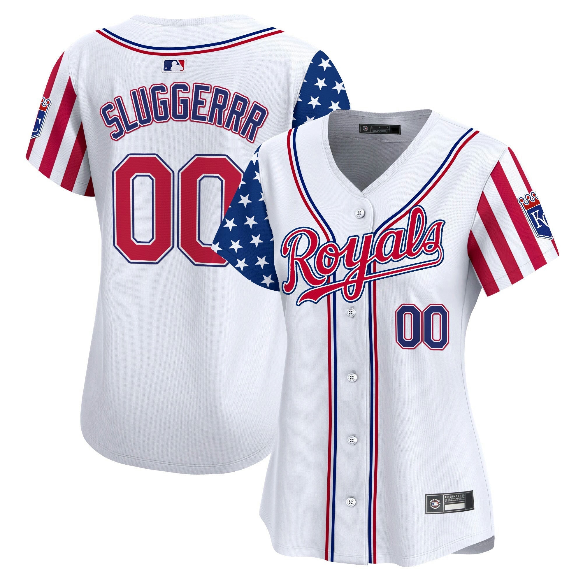 Camisa MLB Women’s Kansas City 2025 Independence Day Vapor Premier Limited Jersey