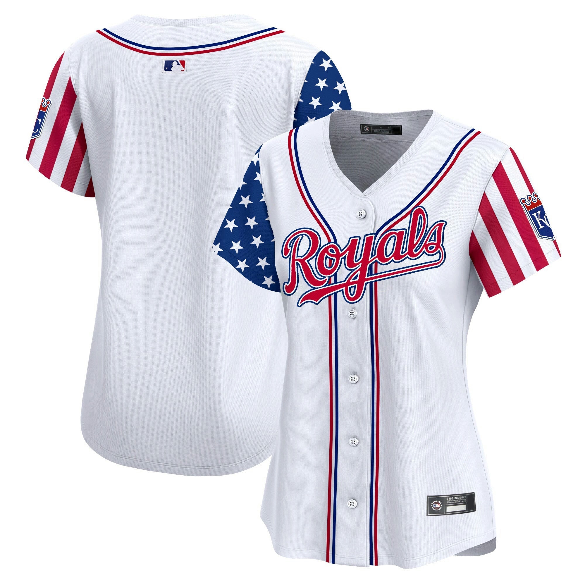 Camisa MLB Women’s Kansas City 2025 Independence Day Vapor Premier Limited Jersey